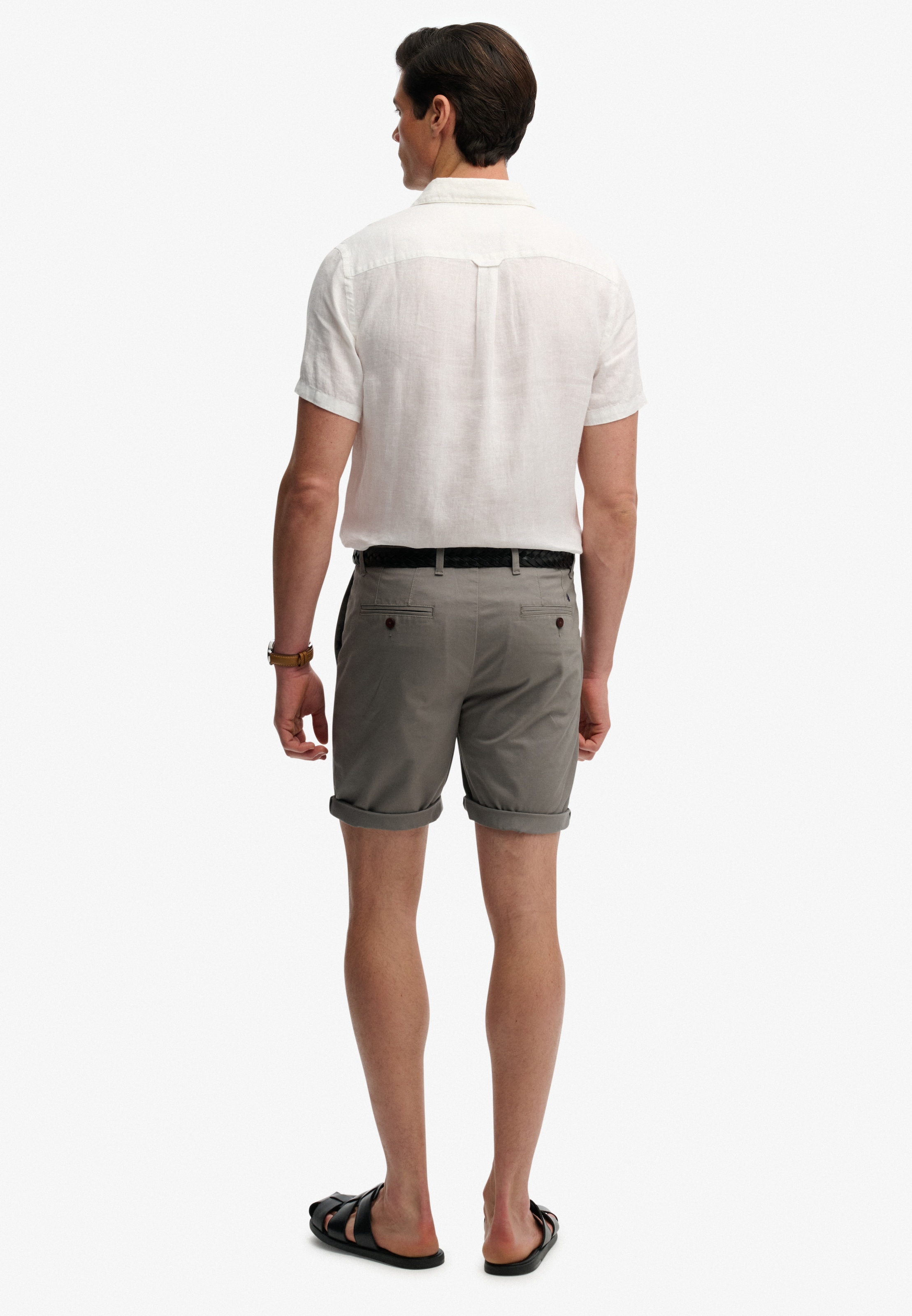 Superdry Short en chino »PREMIUM REGULAR CHINO SHORT«  mélange de coton avec élasthanne, Relaxed Fit, uni, longueur genou