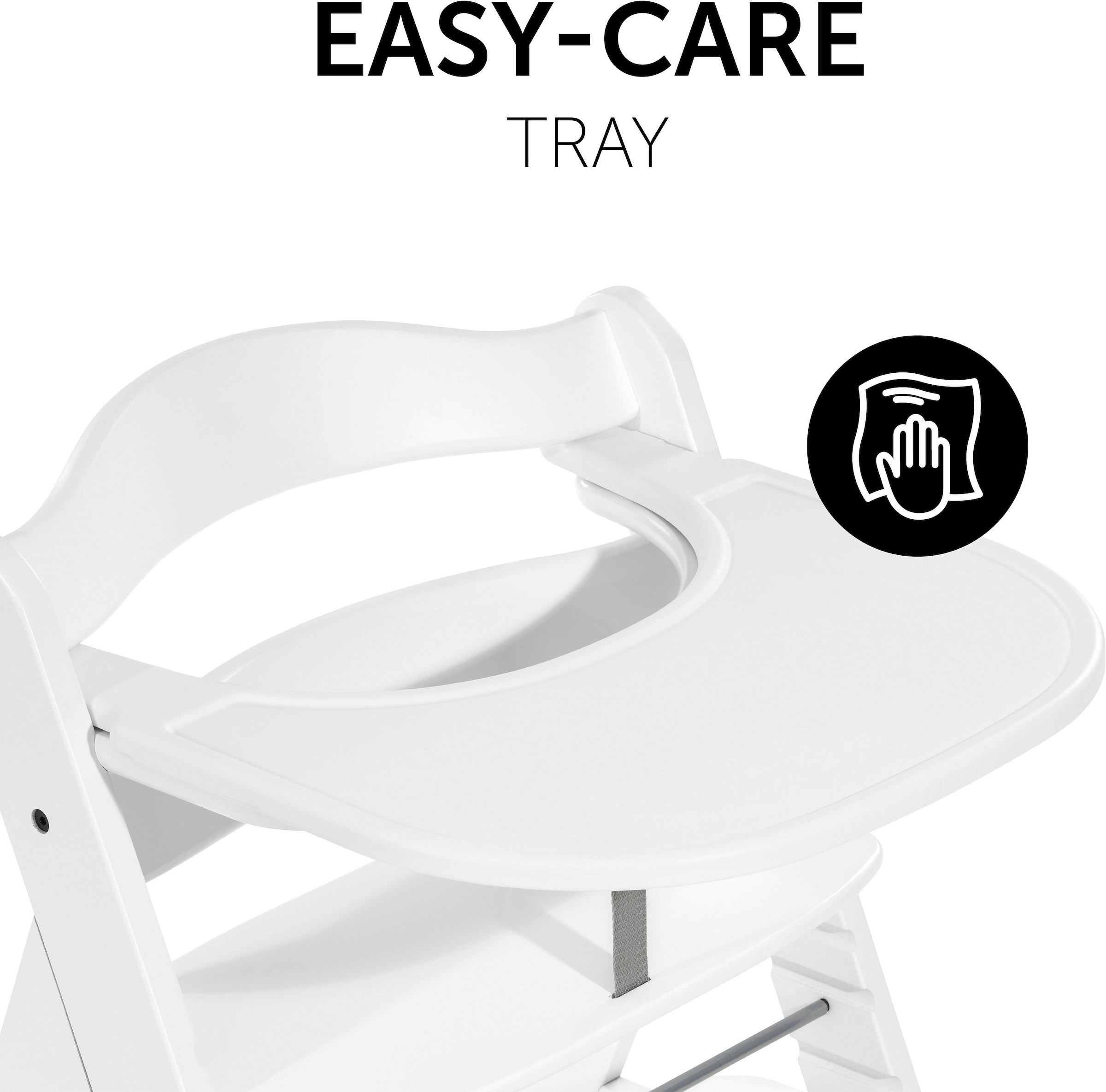 Hauck Hochstuhltablett »Alpha Click Tray, weiss« für Hauck Hochstuhl Alpha+