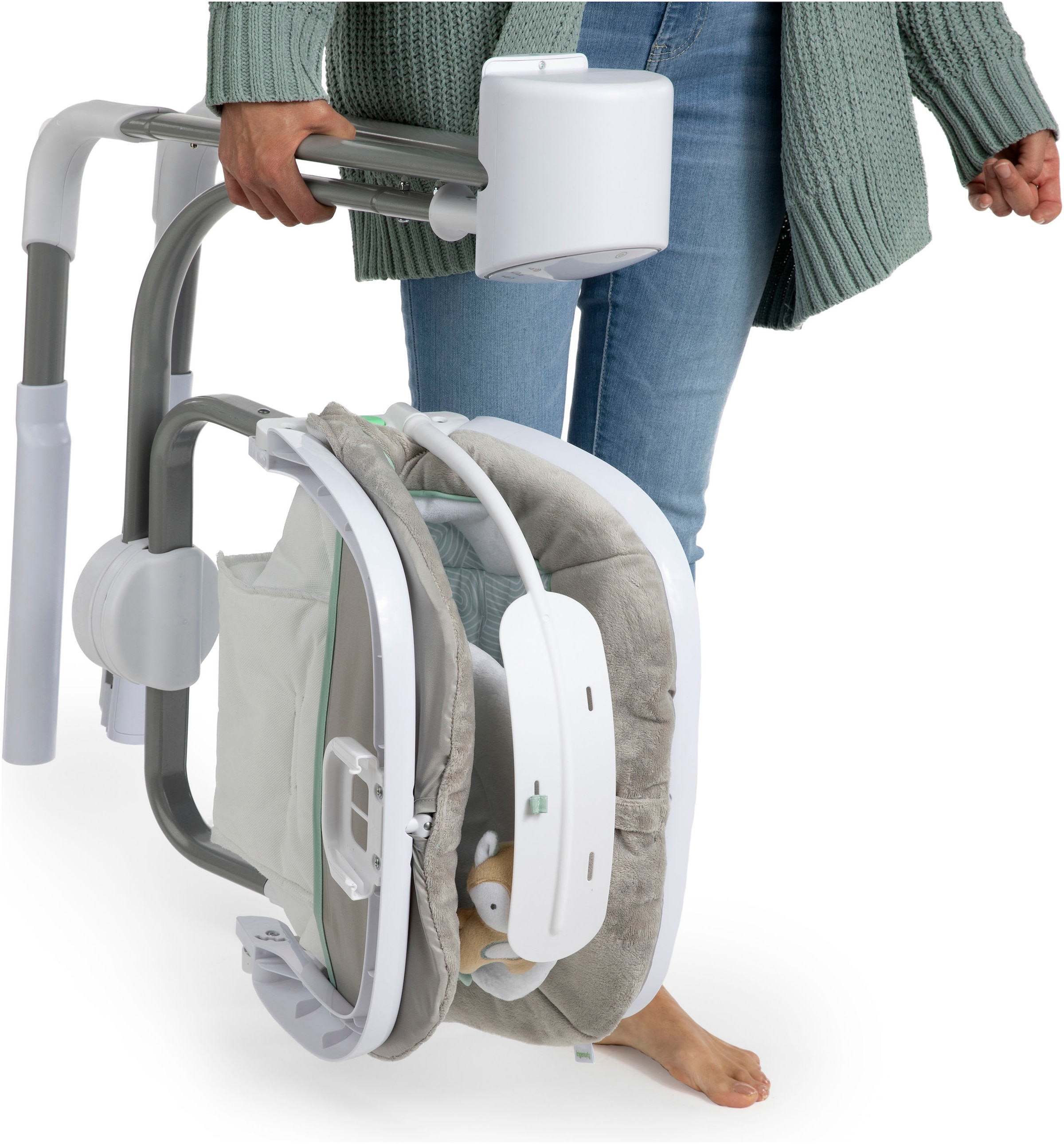 ingenuity Transat pour bébé »AnyWay Sway Dual-Direction Portable Swing – Ray« bis 9 kilos mit Sound-Effekt