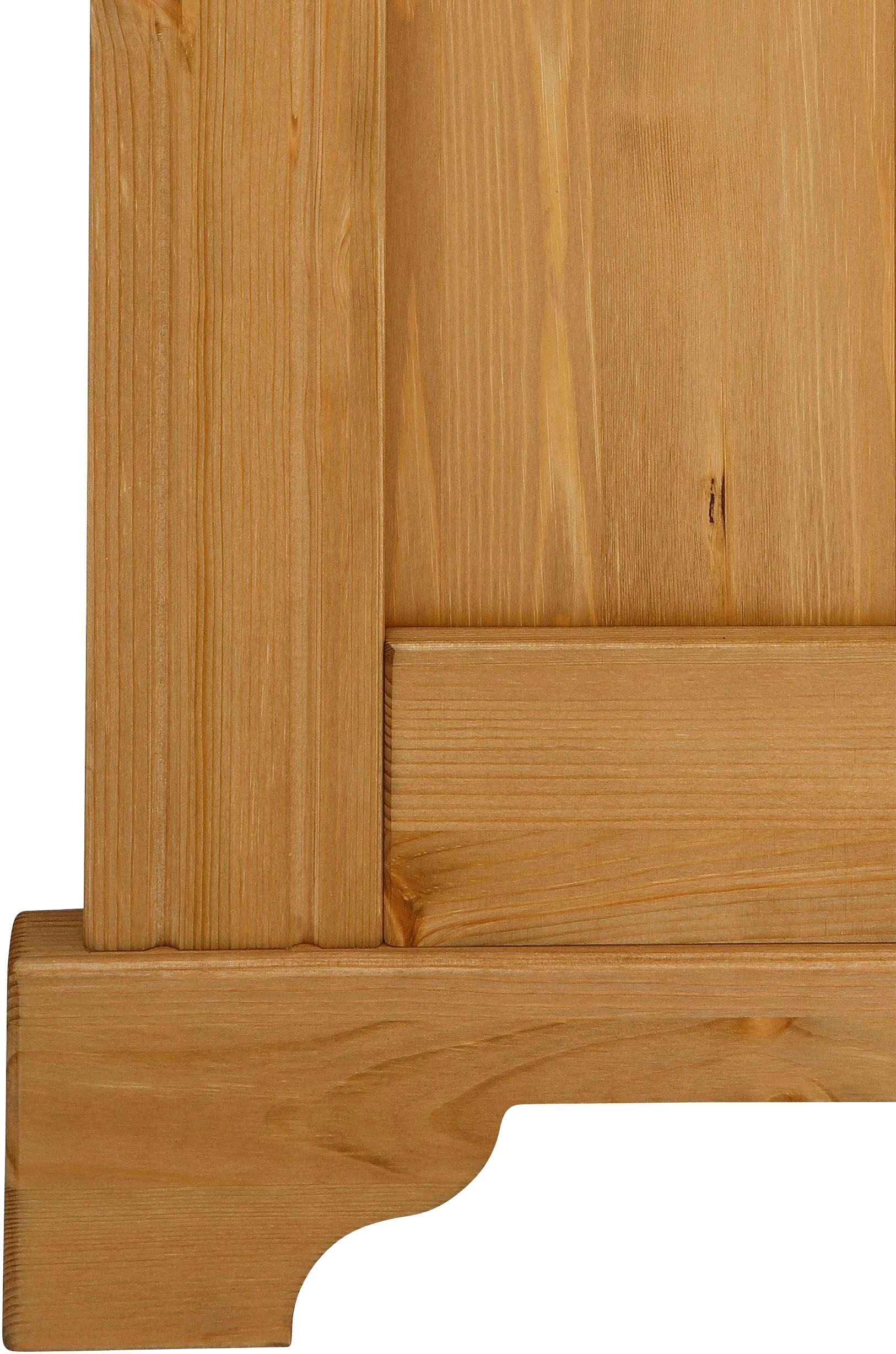 GOODproduct Panneau de vestiaire »Rustic« en pin massif, hauteur 190 cm, avec étagère, crochets en bois