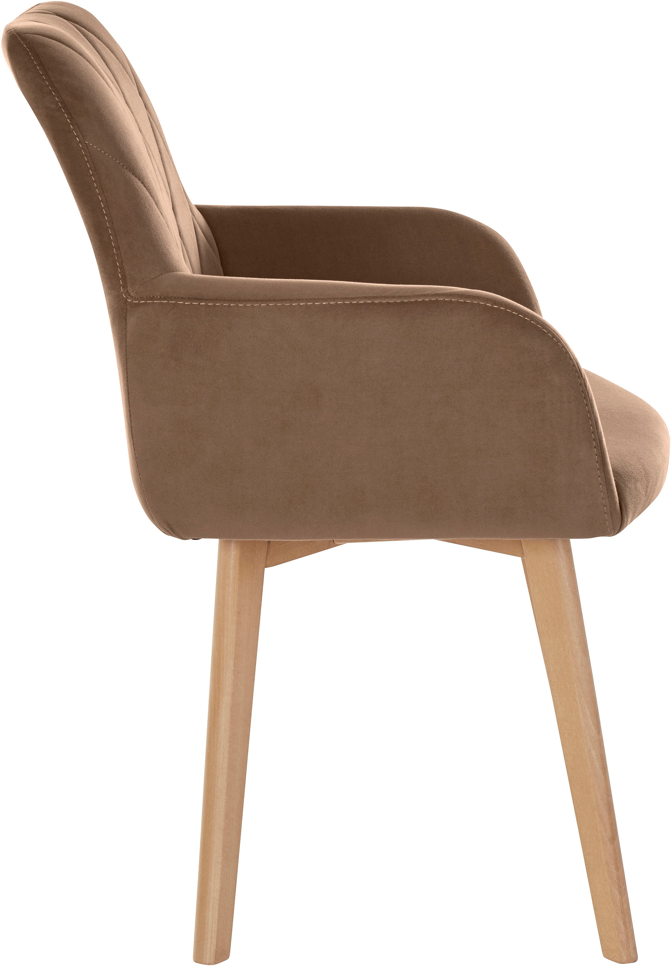 Home affaire Armlehnstuhl »Brest« (Set) 2 Stk.Sitz und Rücken gepolstert,  Rautensteppung im  Rueckenlehne