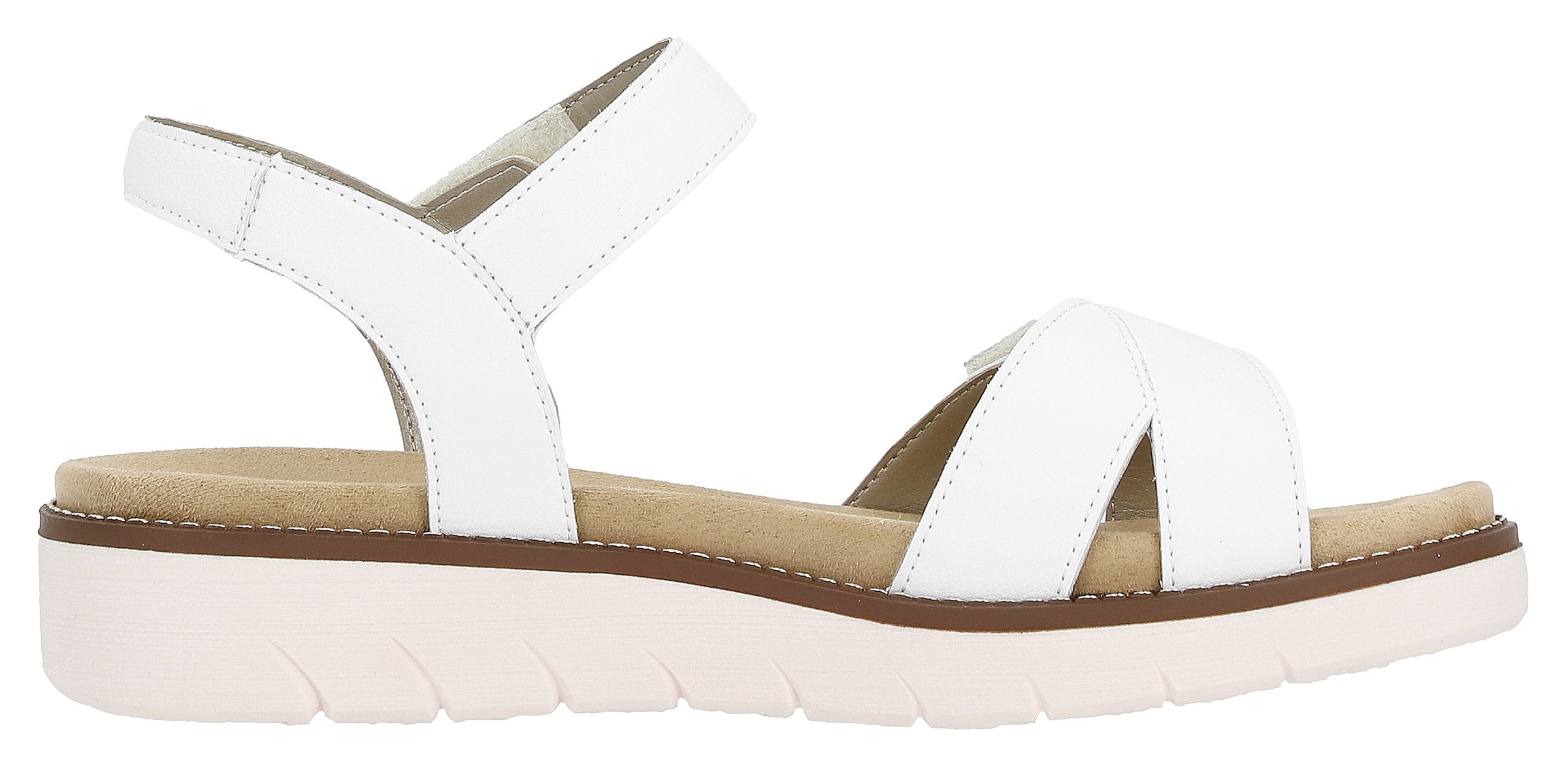 Remonte Sandale à lanières  , Plateau, Sommerschuh, Sandalette mit Lite ´n Soft Ausstattung