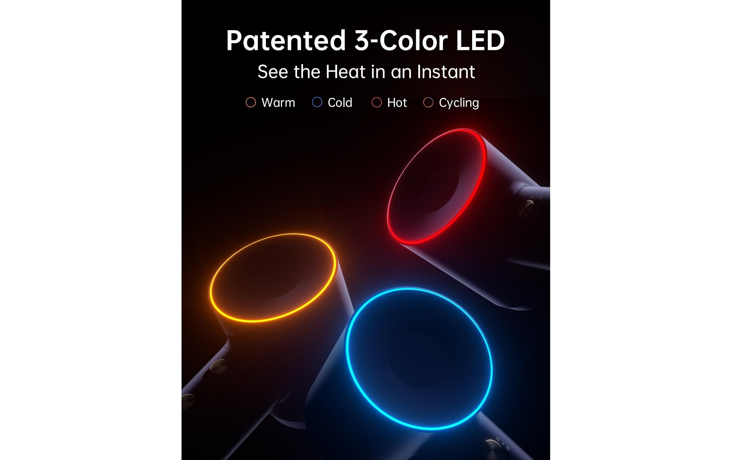 laifen Sèche-cheveux »Swift Premium BLU (2 Aufsätze + 1 Beutel)« 1.600 W