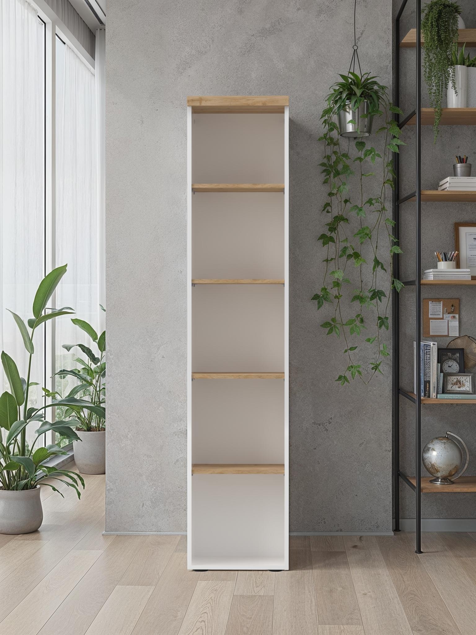 INOSIGN Aktenregal »Easy, Bücherregal, Standregal, für Büro und Zuhause« Anti-Kipp-Schutz, Top 38 mm stark, 4 Böden, B/H 81/191 cm