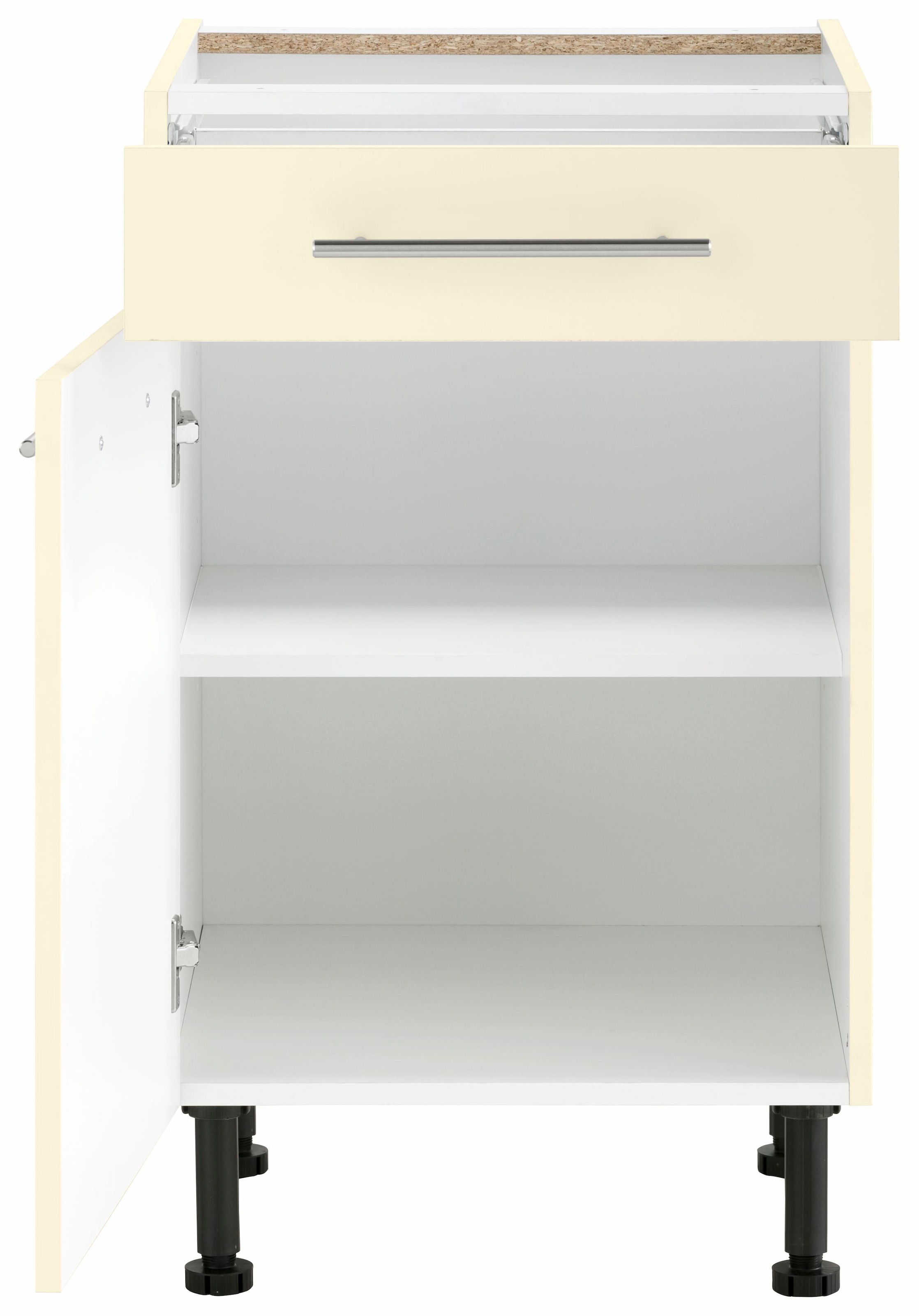 wiho Küchen Armoire basse »Ela« Largeur 50 cm, pieds réglables en hauteur