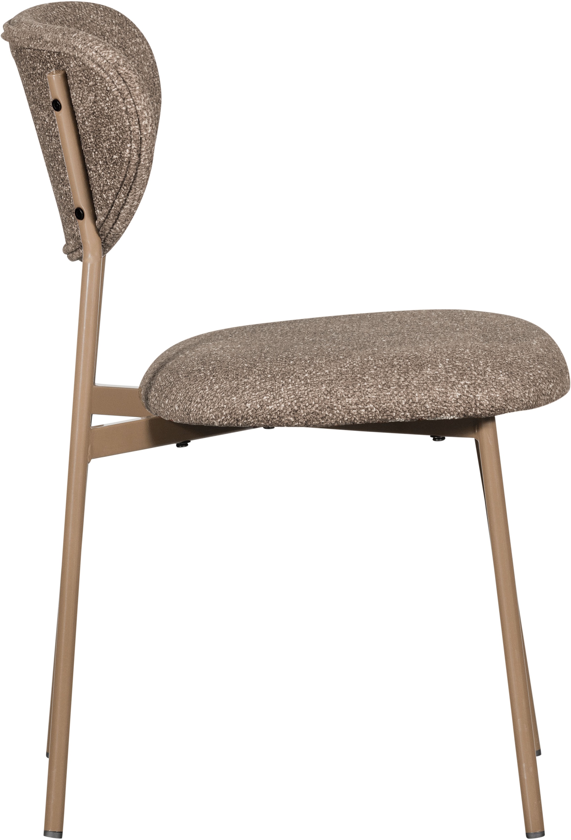 WOOOD Esszimmerstuhl »Valor Webstoff mit farblich passendem Metallgestell H77 x B46 x T56 cm« (Set) 2 Stk.(Set, 2 St) Tragkraft 120 kg, Hohe Verschleissfestigkeit, pfleigleicht