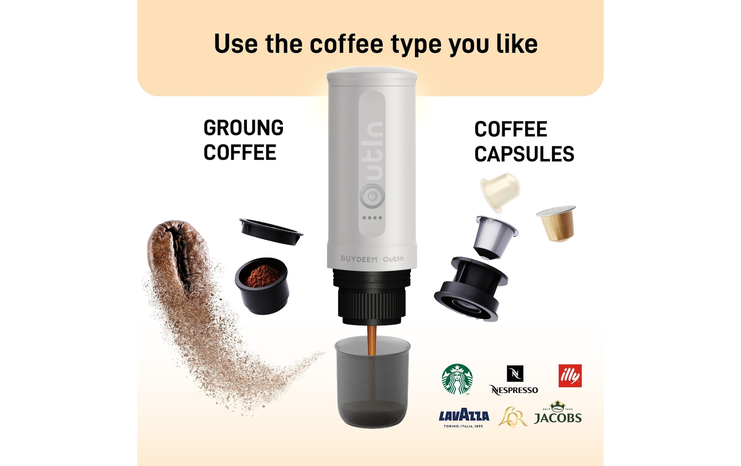   Machine à café filtre »OUTIN Nano Kapseln«