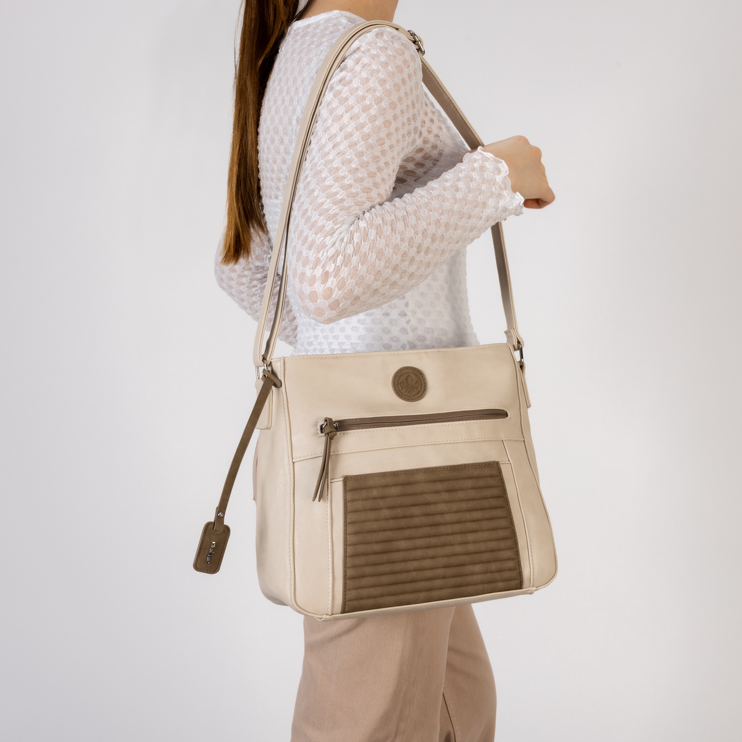 Rieker Sac à épaule, sac à main pour femme, avec compartiments pratiques