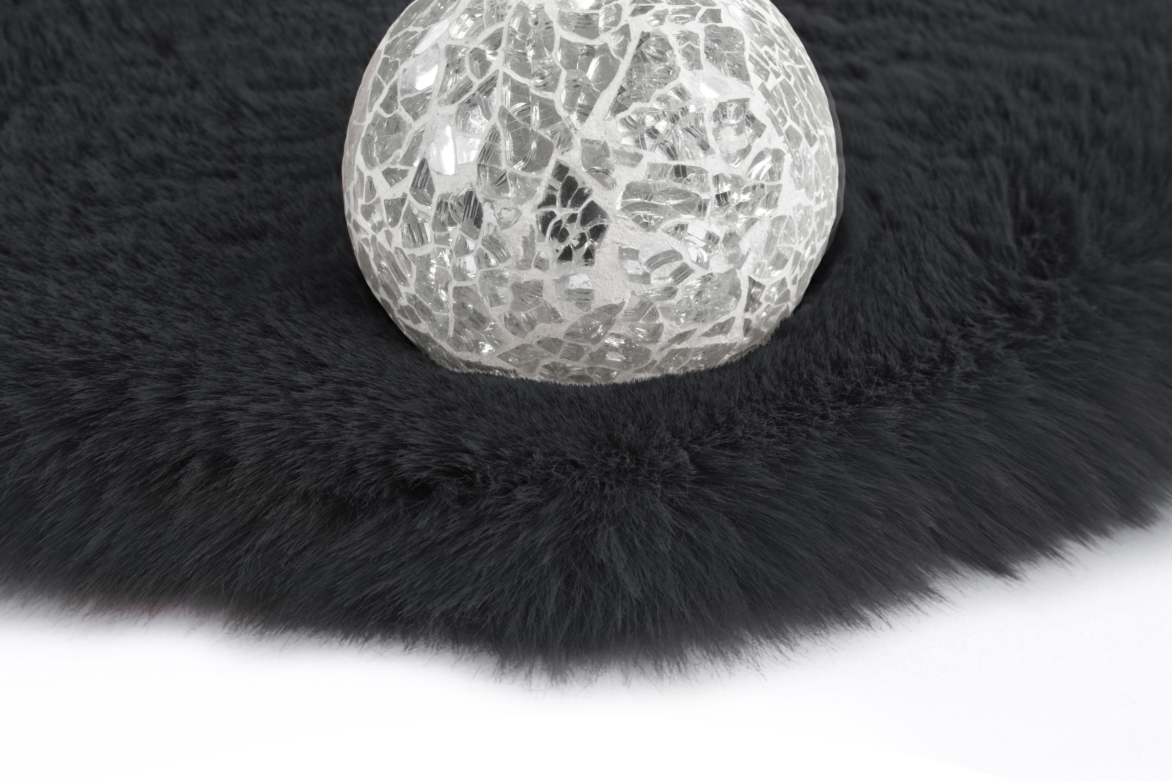 calo-deluxe Tapis en fourrure »Vogesen 212« Rond 45 mm Höhe Kunstfell, Wohnzimmer