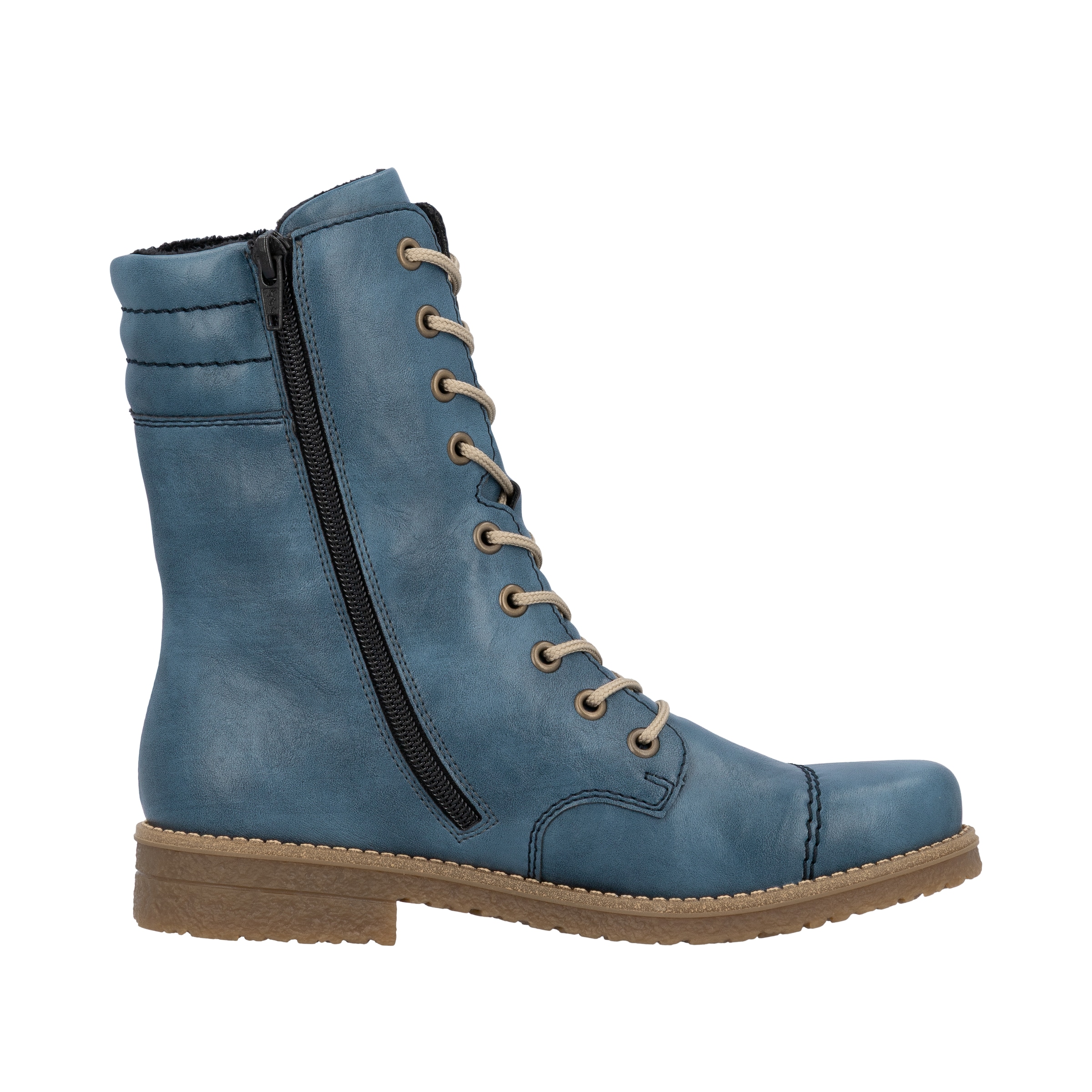Rieker Schnürstiefelette  Schnürboots, Herbstboots mit gepolstertem Schaftrand