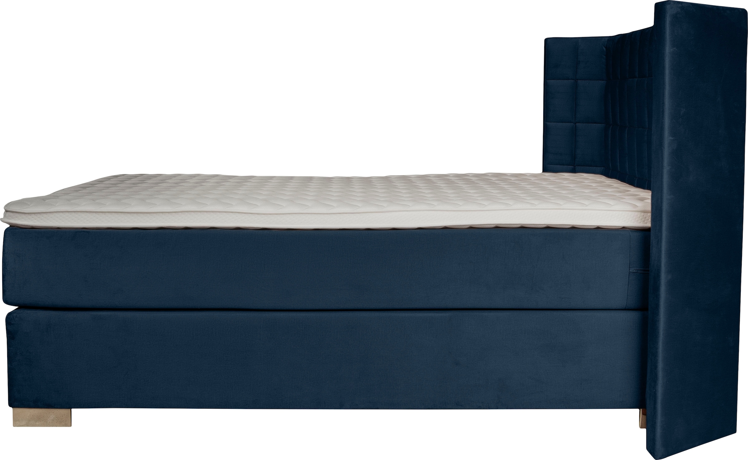 Home affaire Boxspringbett »Piazza« mit Steppung und Kopfteil mit seitlichen Flügeln
