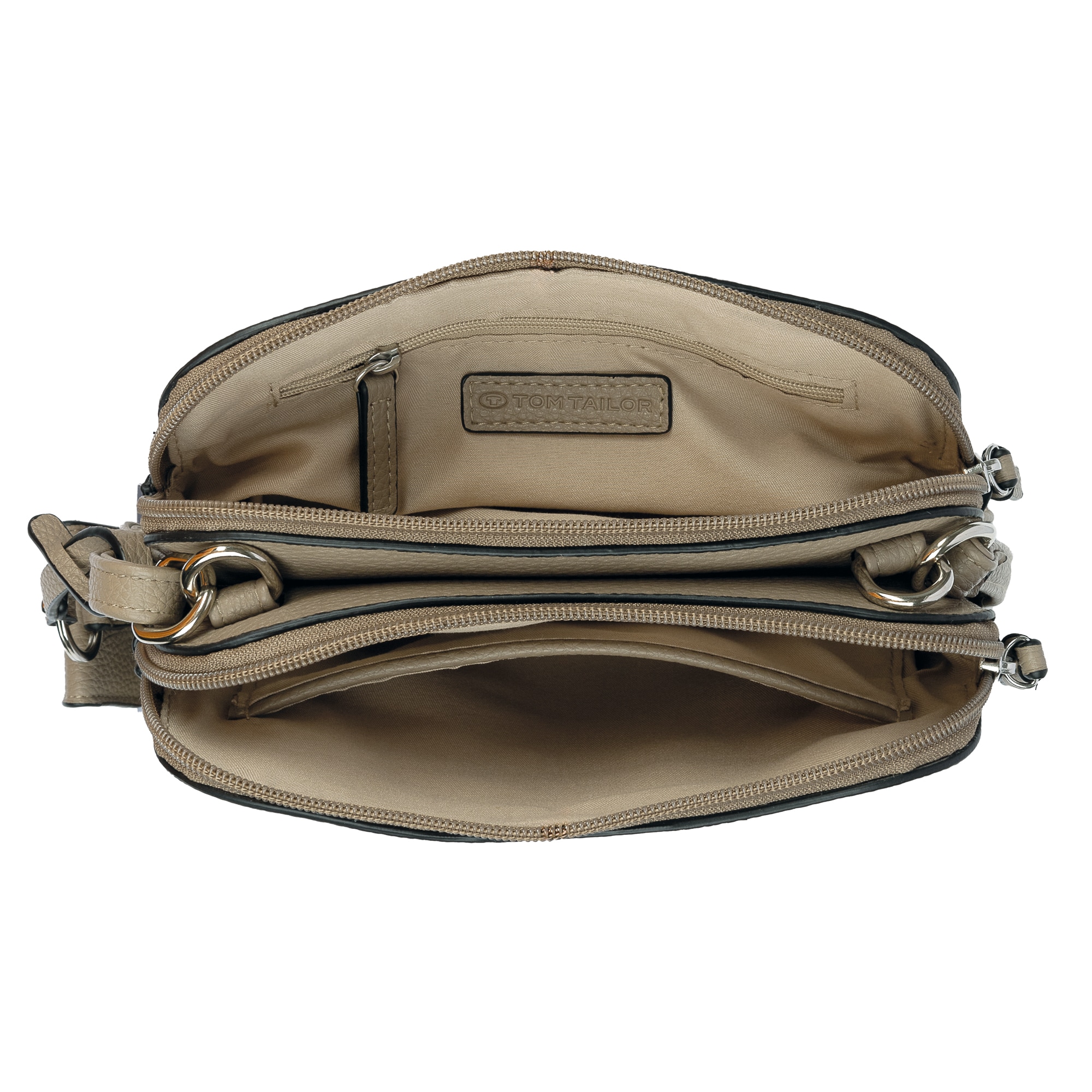 TOM TAILOR Sac à bandoulière »Winona« aus weichem Lederimtiat mit praktischen Formaten