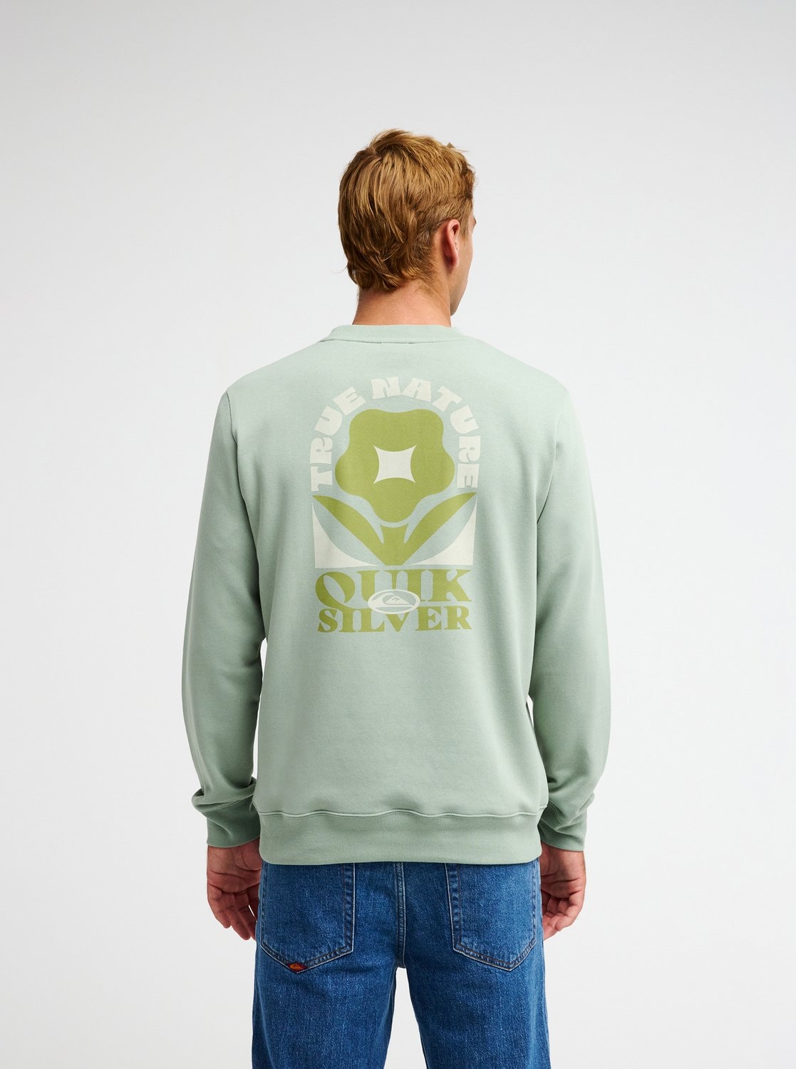 Quiksilver Sweatshirt »TRUE CREW«, aus Baumwolle und Polyester, erhältlich in den Grössen S bis XXL
