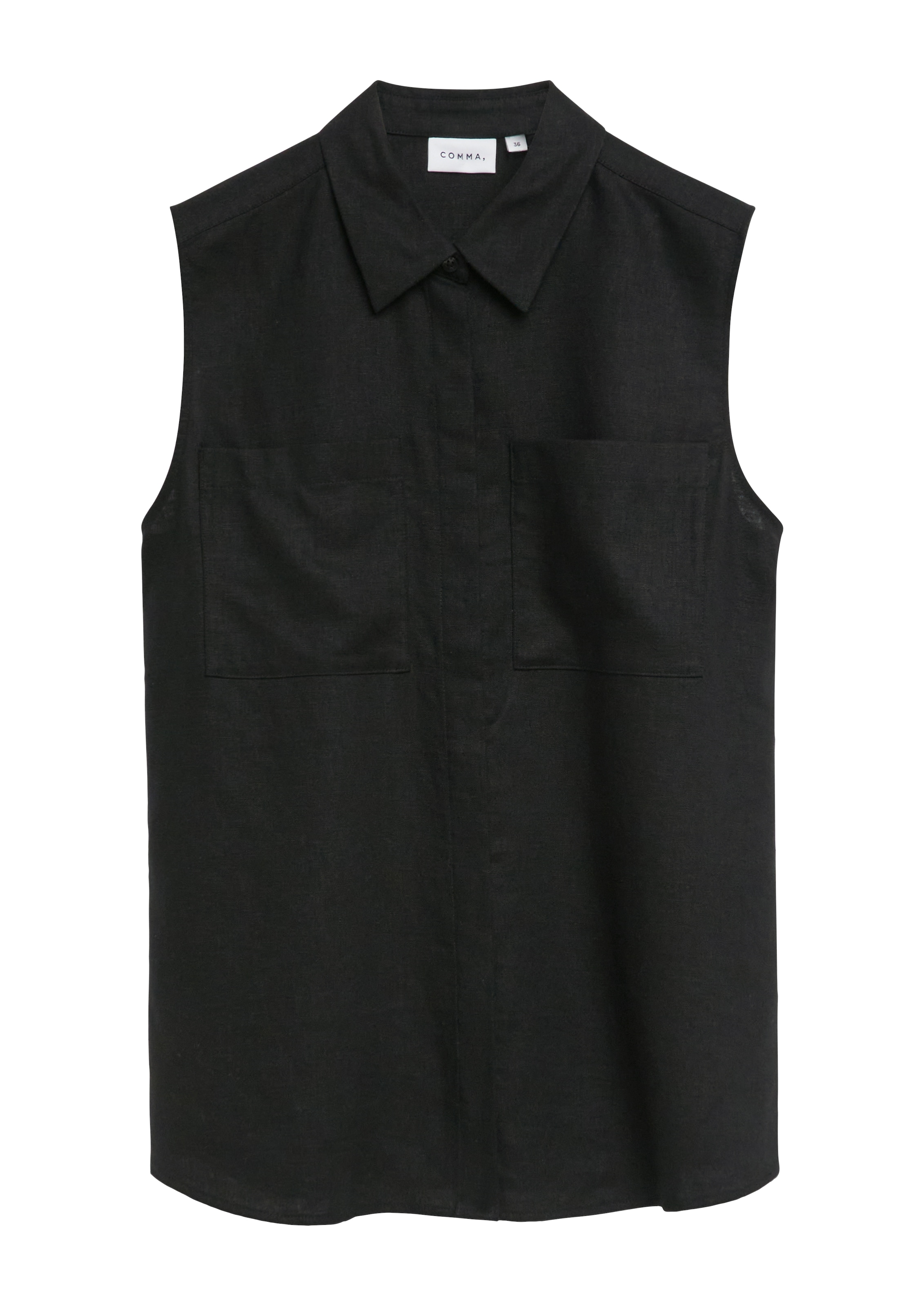 Comma Hemdbluse mit Brust Taschen