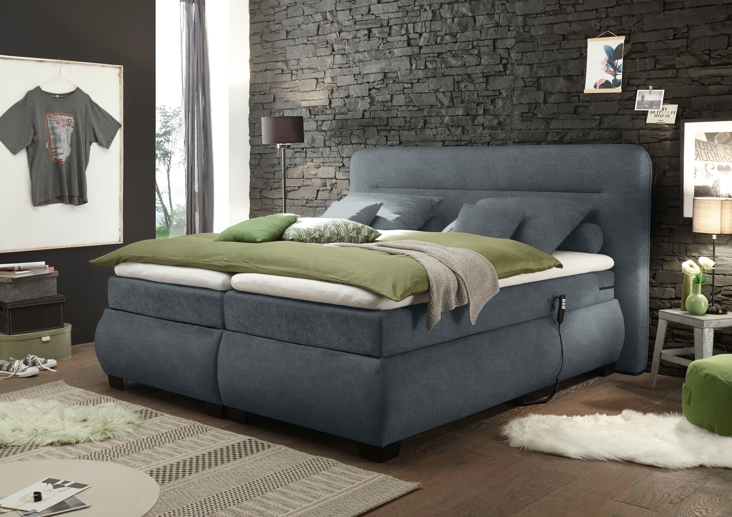 ED EXCITING DESIGN Boxspringbett »Evolution« inkl. Motor und Topper