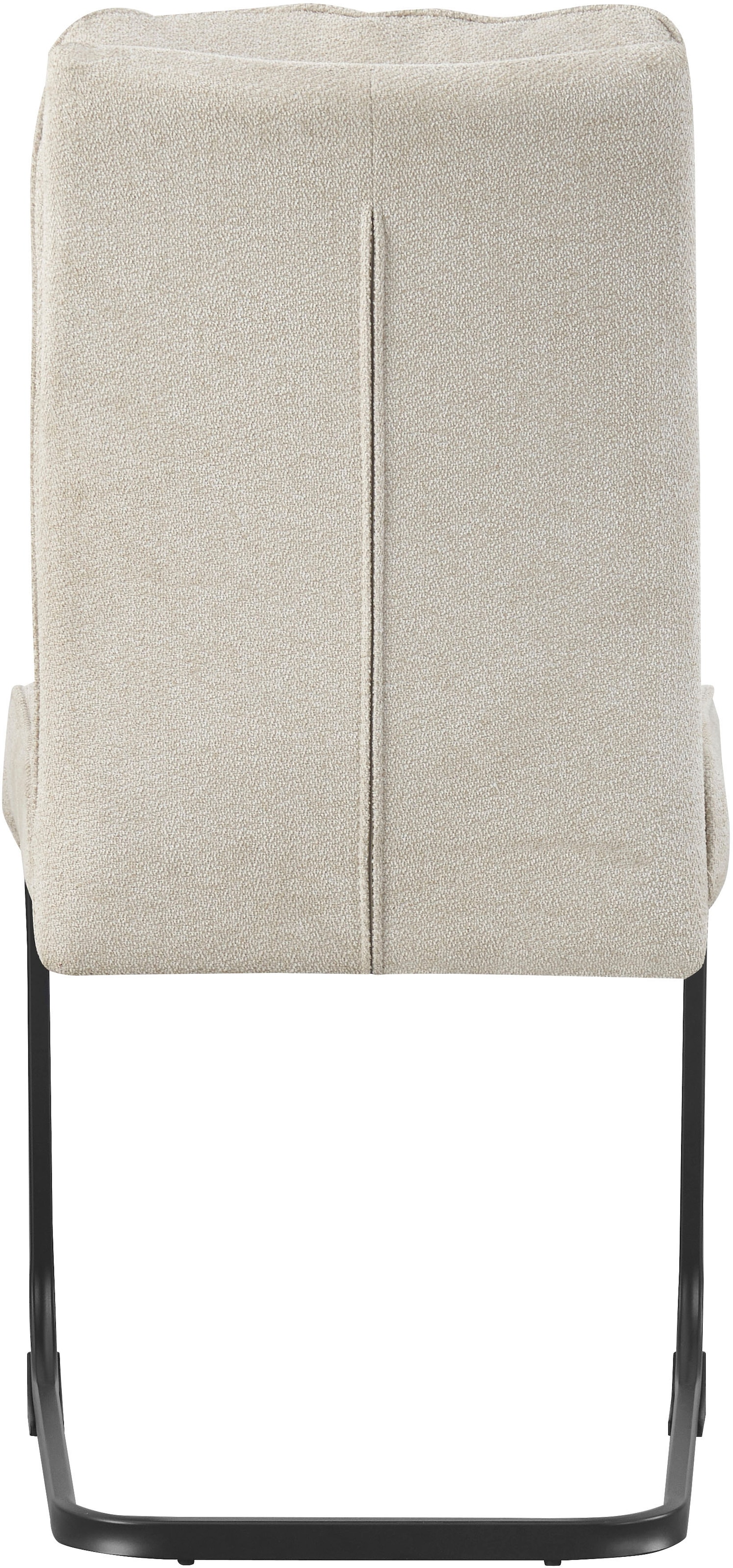 Home affaire Chaise de salle à manger »BARRIE, 2er Set, mit Metallgestell in matt schwarz« (Ensemble) 2 cuisin verschiedenen Farben, Belsatbarkeit pro Stuhl 120 kg