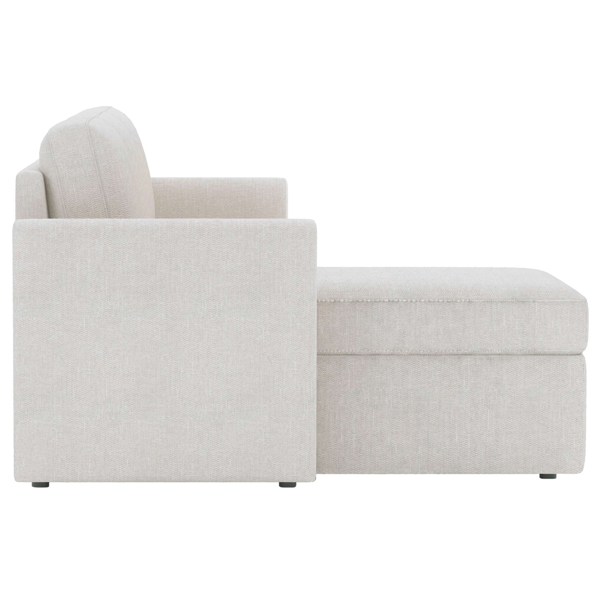 Dorel Home Canapé d'angle »NORDHUS, L-Form, 200 cm, Recamiere rechts/links montierbar« grosser Stauraum, softer Cord und feiner Webstoff-Bezug