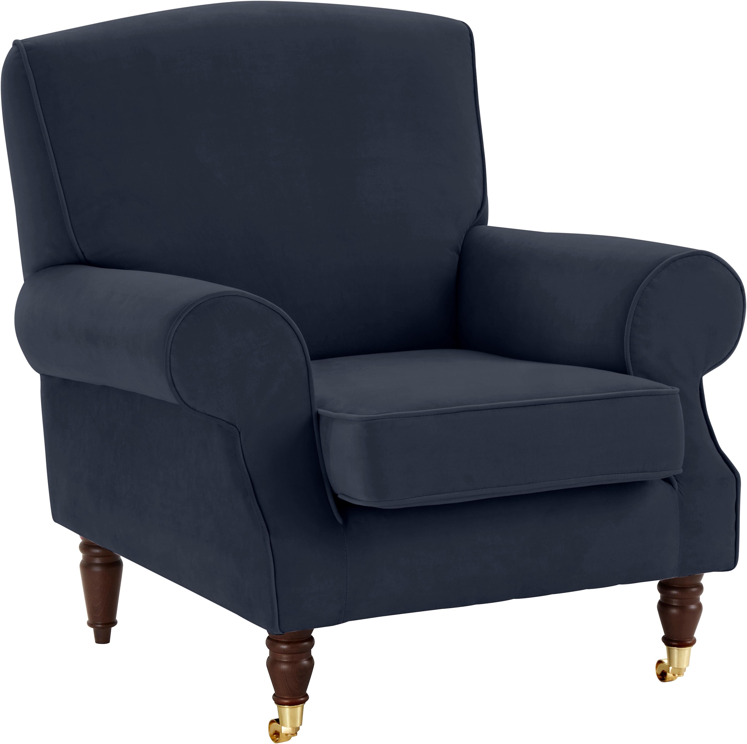 Home affaire Sessel »Rennes« in Samtoptik oder Baumwoll-Mix