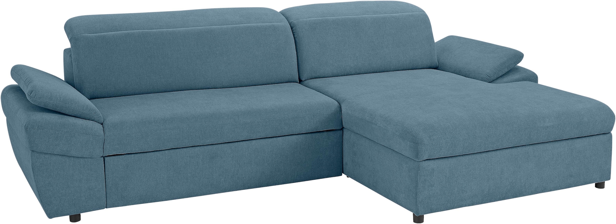 exxpo - sofa fashion Canapé d'angle »Kyoto, inkl. Kopfteil- und Armteilverstellung, hoher Sitzkomfort« wahlweise mit Bettfunktion und Bettkasten, hochwertige Bezüge, L-Form