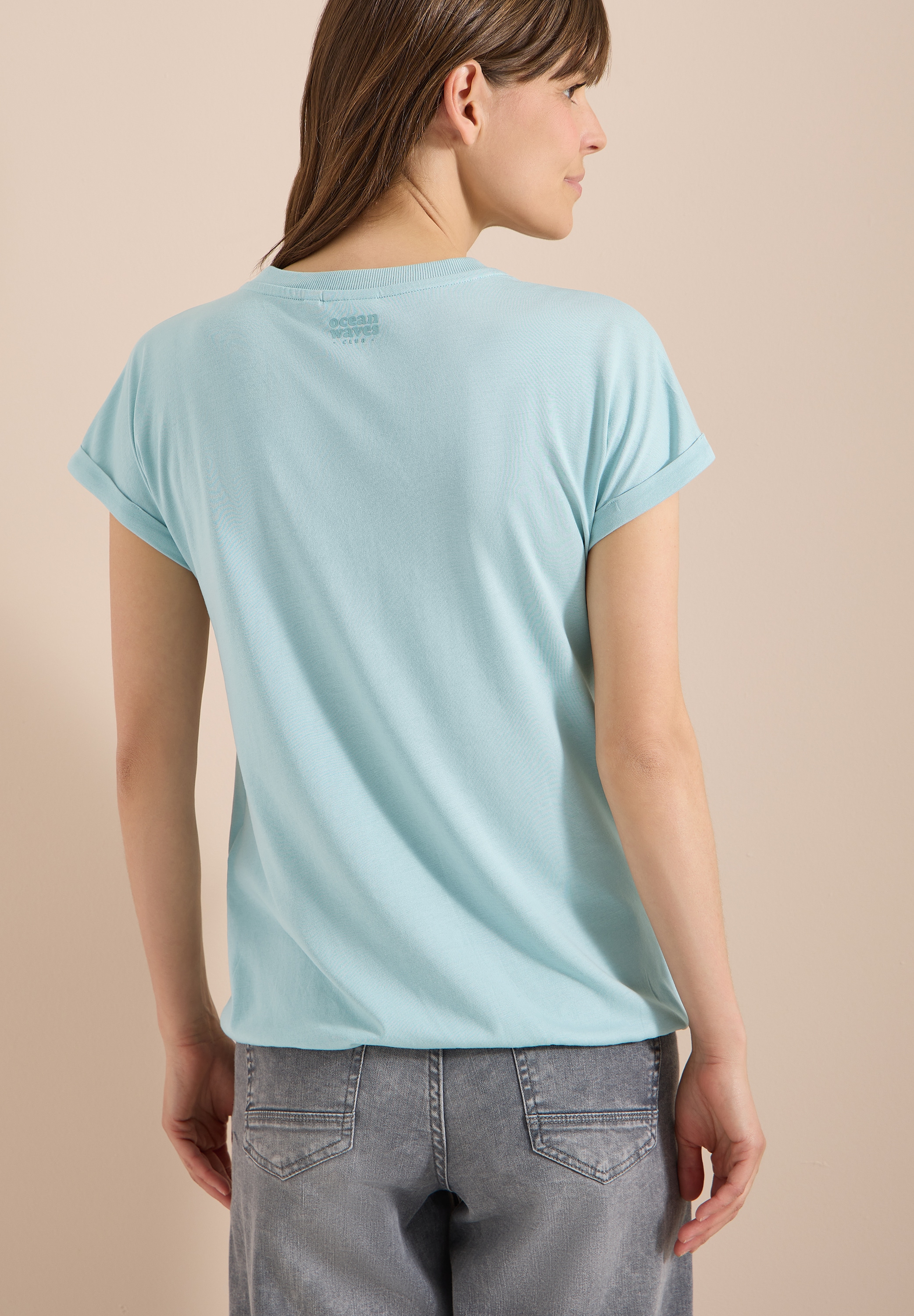Cecil T-shirt à manches courtes Kurzarm Shirt im Tunika-Look