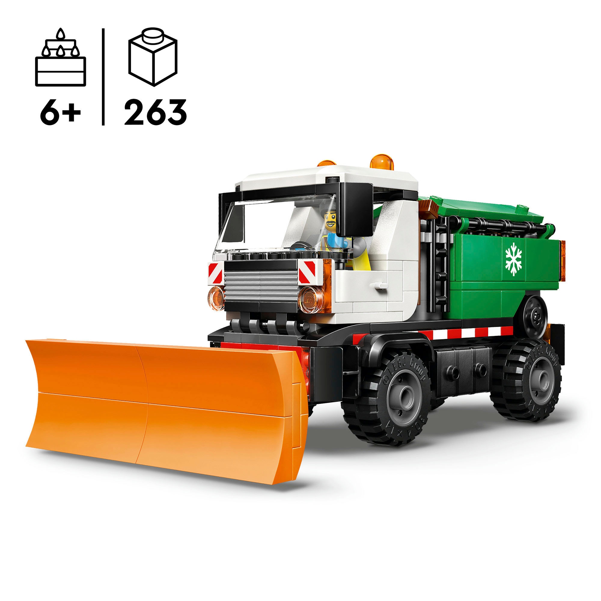 LEGO® Pions de construction »Schneepflug (60490), LEGO City« Made in Europe