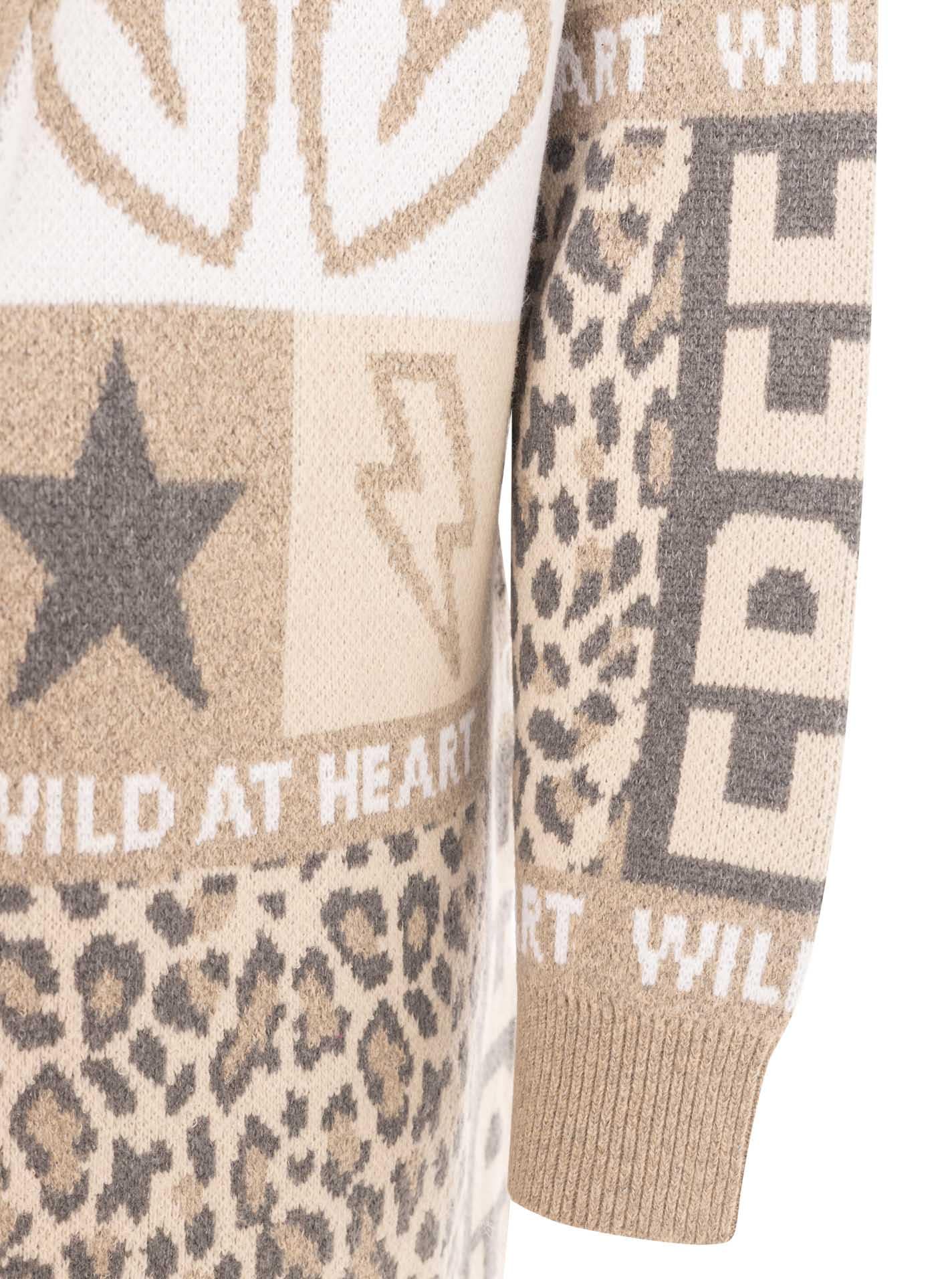Zwillingsherz Cardigan »"WILD"« Mustermix in harmonischen Farben, lang geschnitten
