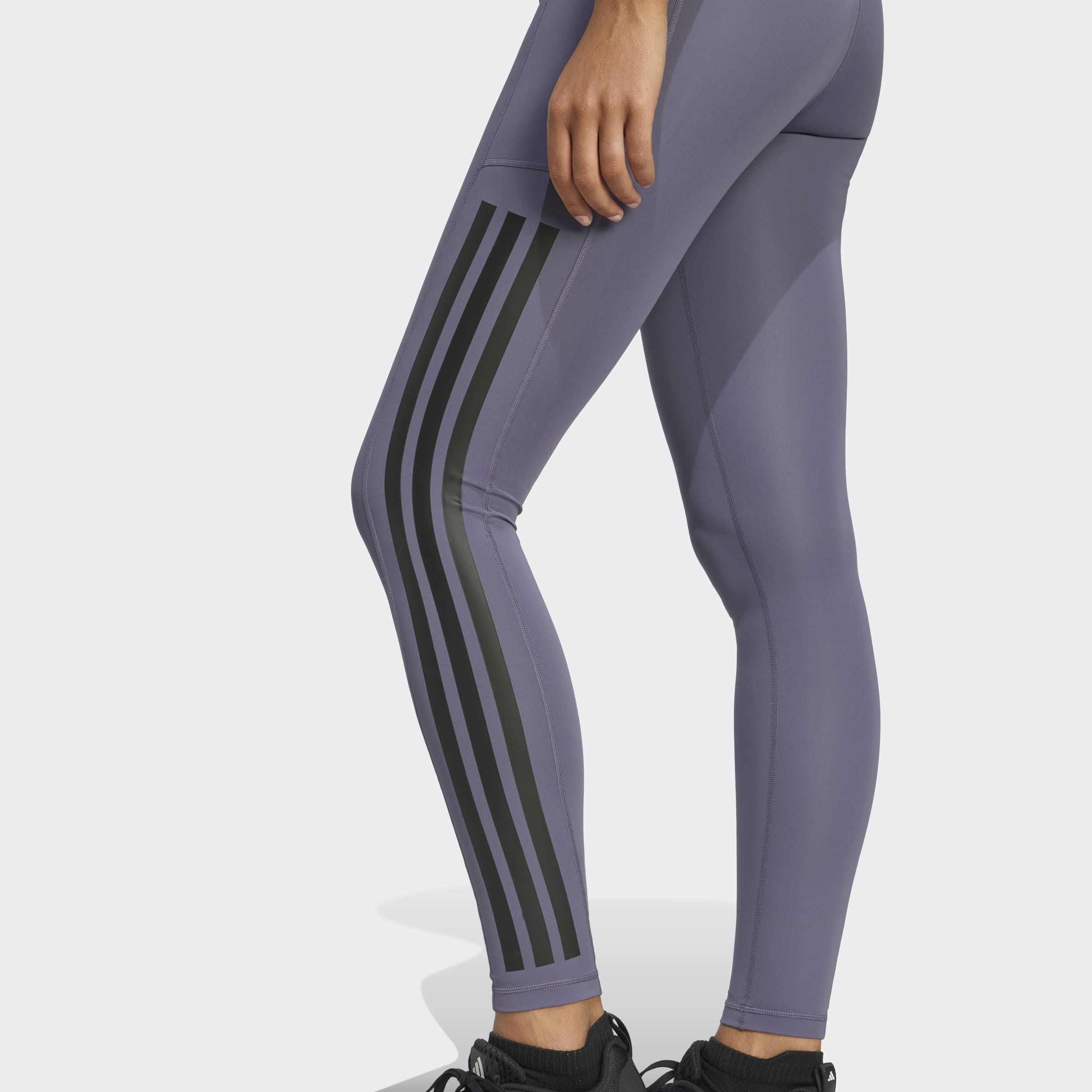 adidas Performance Caleçon d'entraînement »OPTIME 3-STREIFEN FULL LENGTH LEGGINGS«