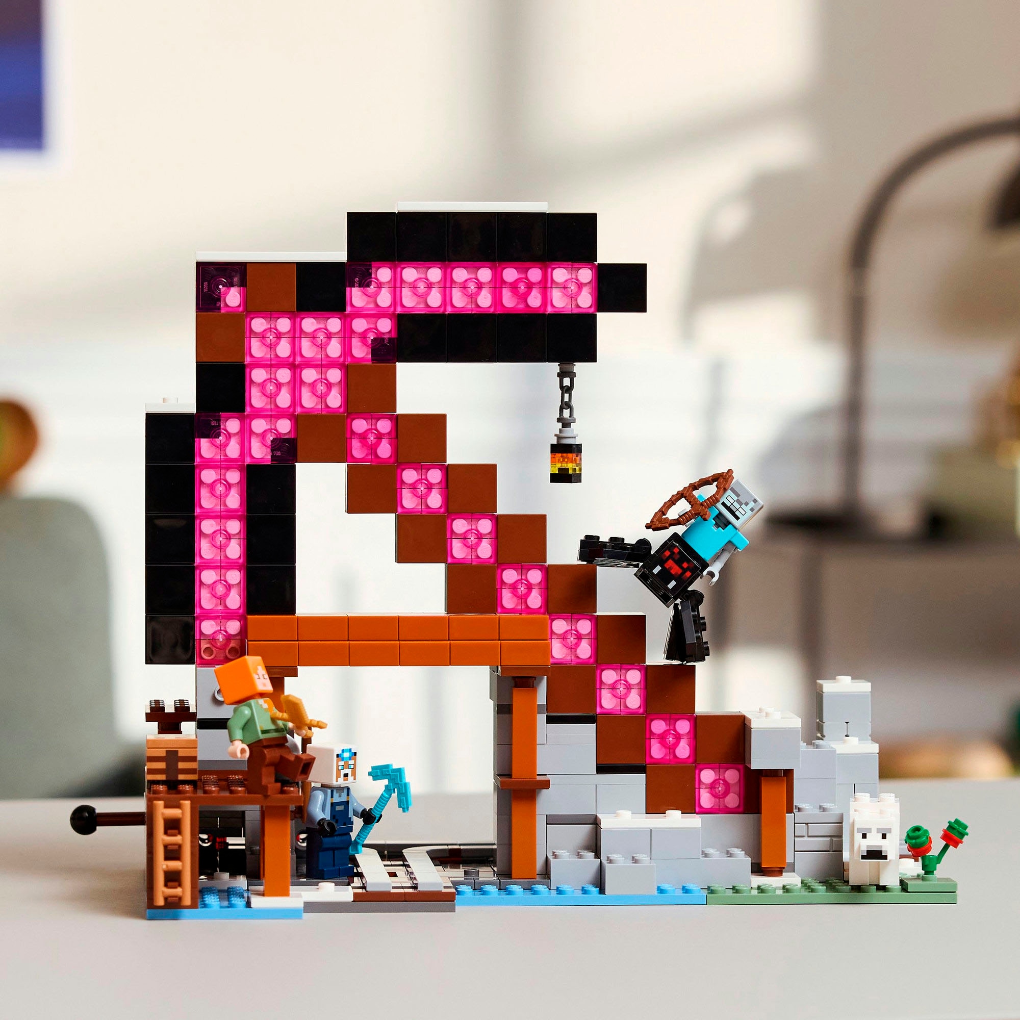 LEGO® Konstruktionsspielsteine »Die Spitzhackenmine (21277), LEGO Minecraft« Made in Europe