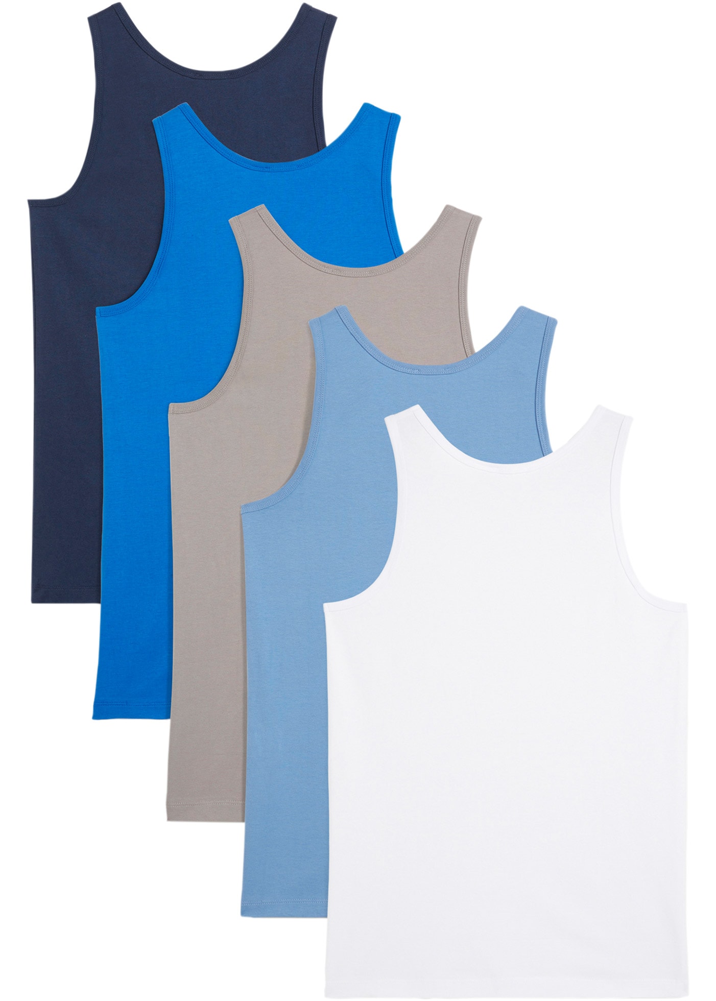 bonprix Sous-chemise Packung, 5, 5 cuis Unterhemd mit weicher Baumwolle (5er Pack)