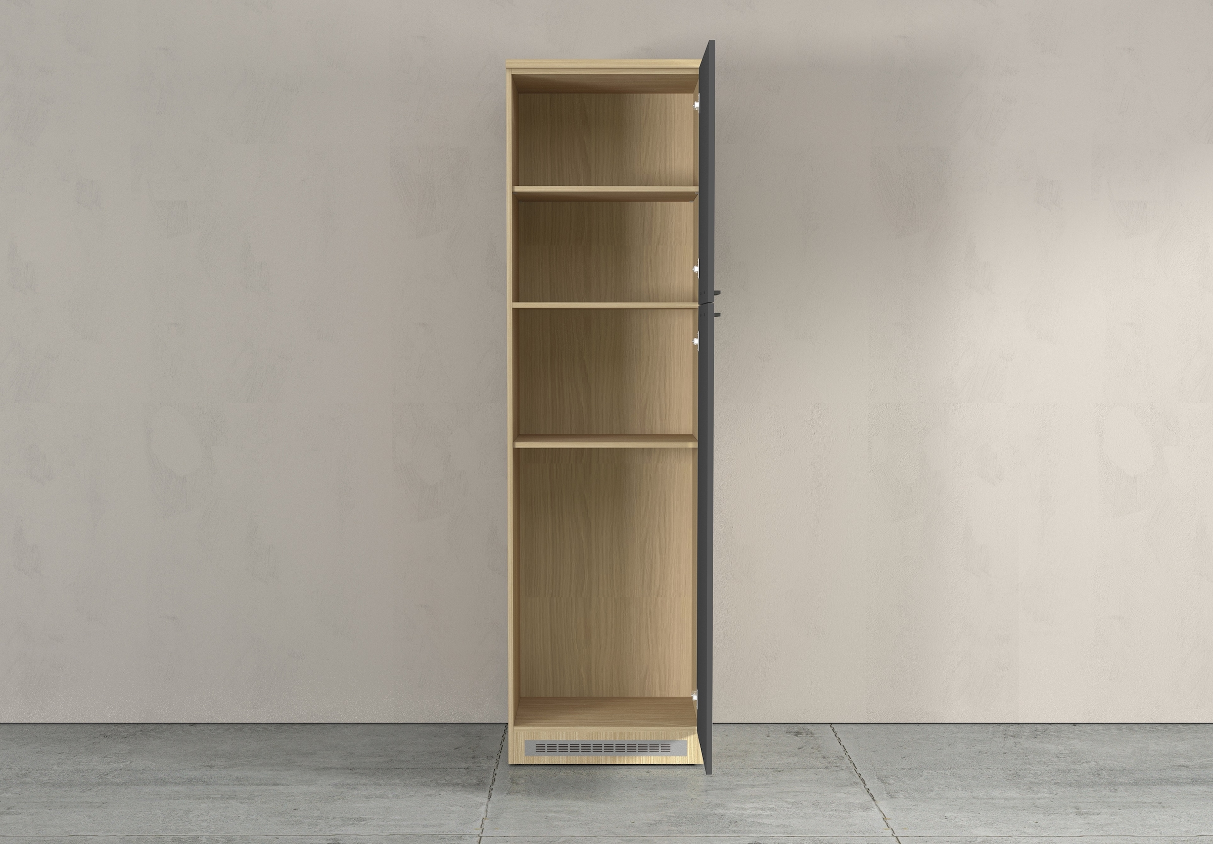 KOCHSTATION Armoire réfrigérée encastrable »Luna, Kühlschrank-Umbau, Einbauschrank für Kühlschrank, Made in Italy« B/T/H: 60×60×214,5 cm, für zwei Kühlschrankhöhen vorbereitet