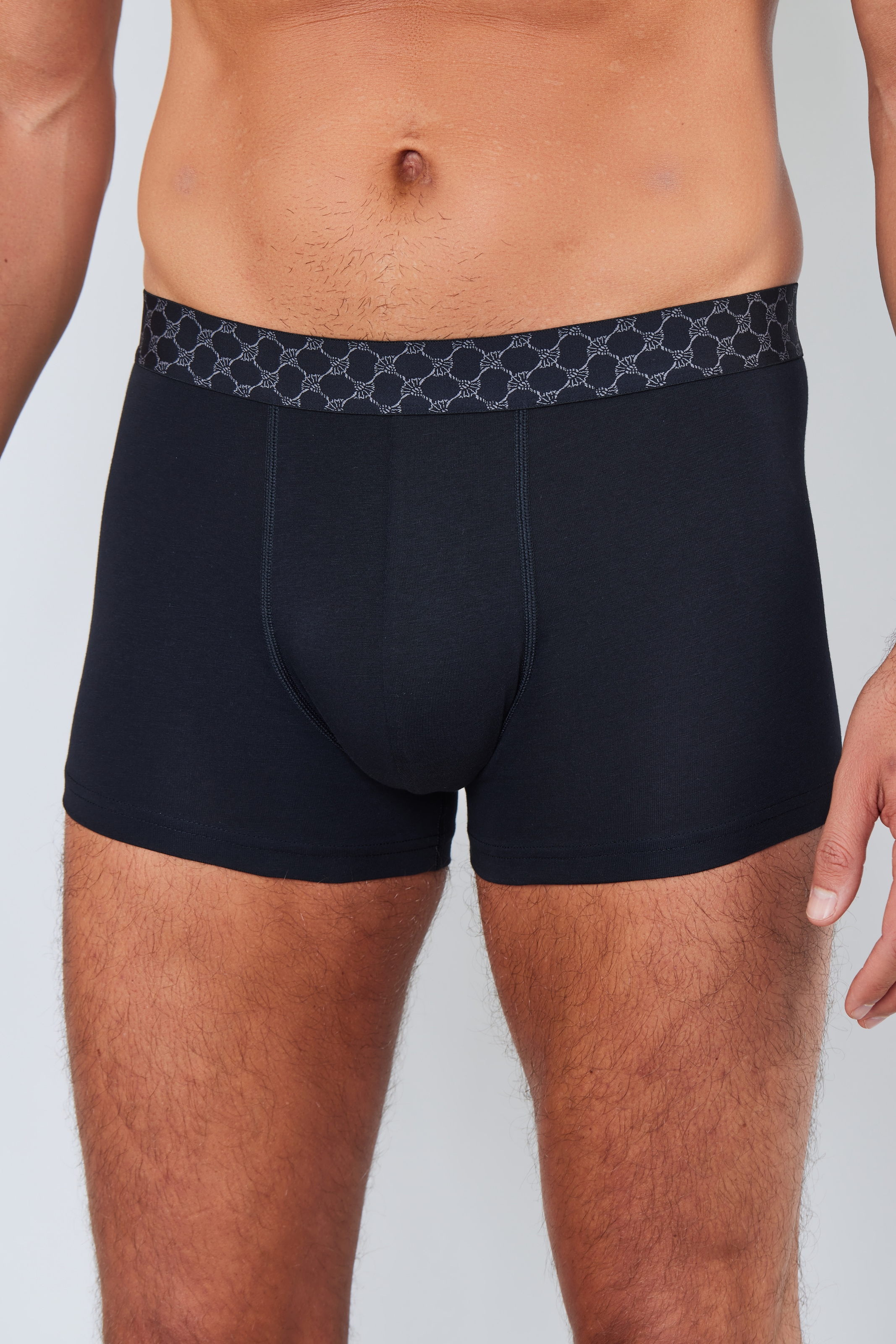 JOOP! Boxershorts »Everyday«, Baumwoll-Mix, Cornflower-Design-Bund, elastisch, ohne Eingriff