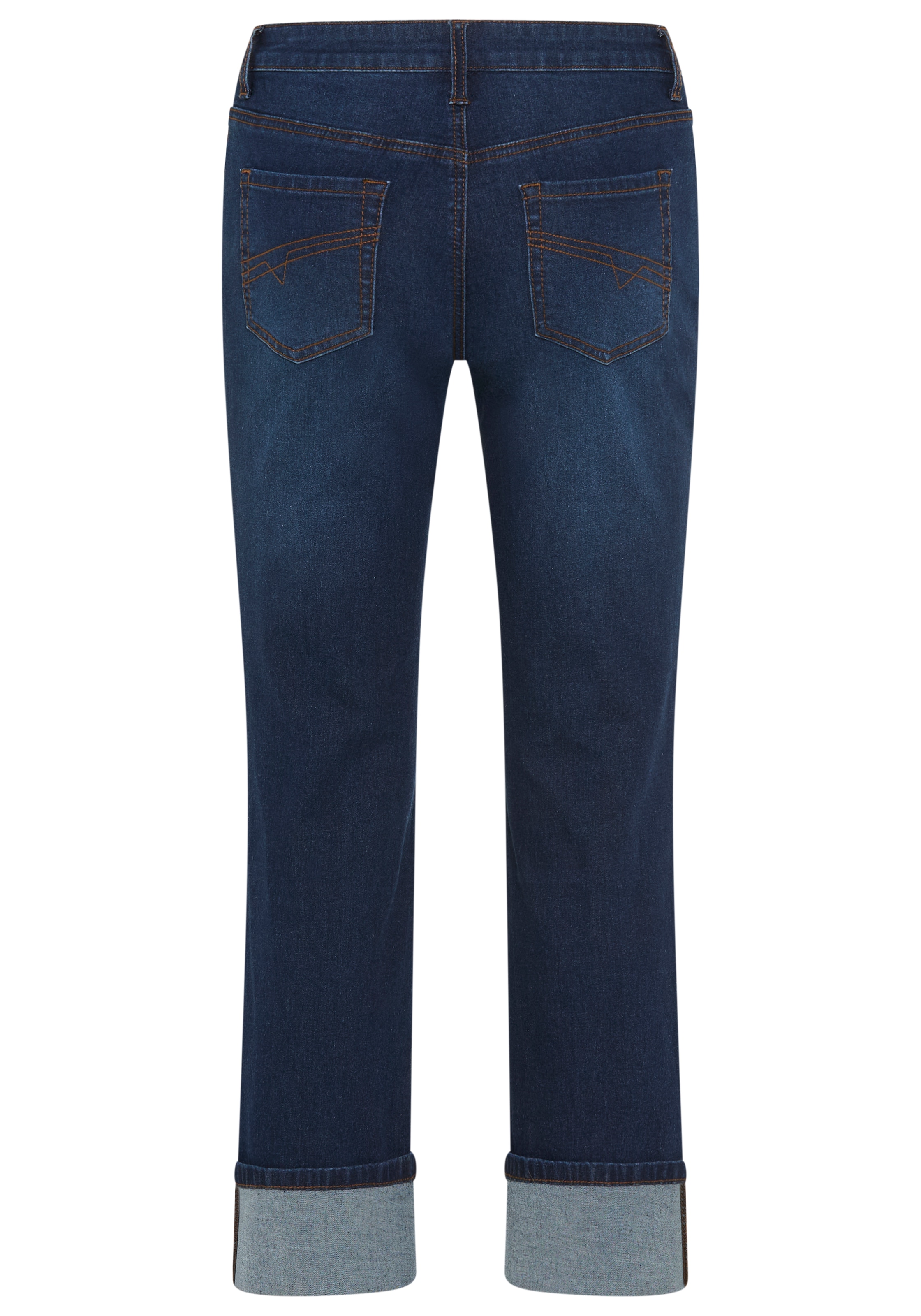 Arizona Jeans droit »mit Turn-Up« coupe droite classique, coupe longue, avec bouton et fermeture éclair