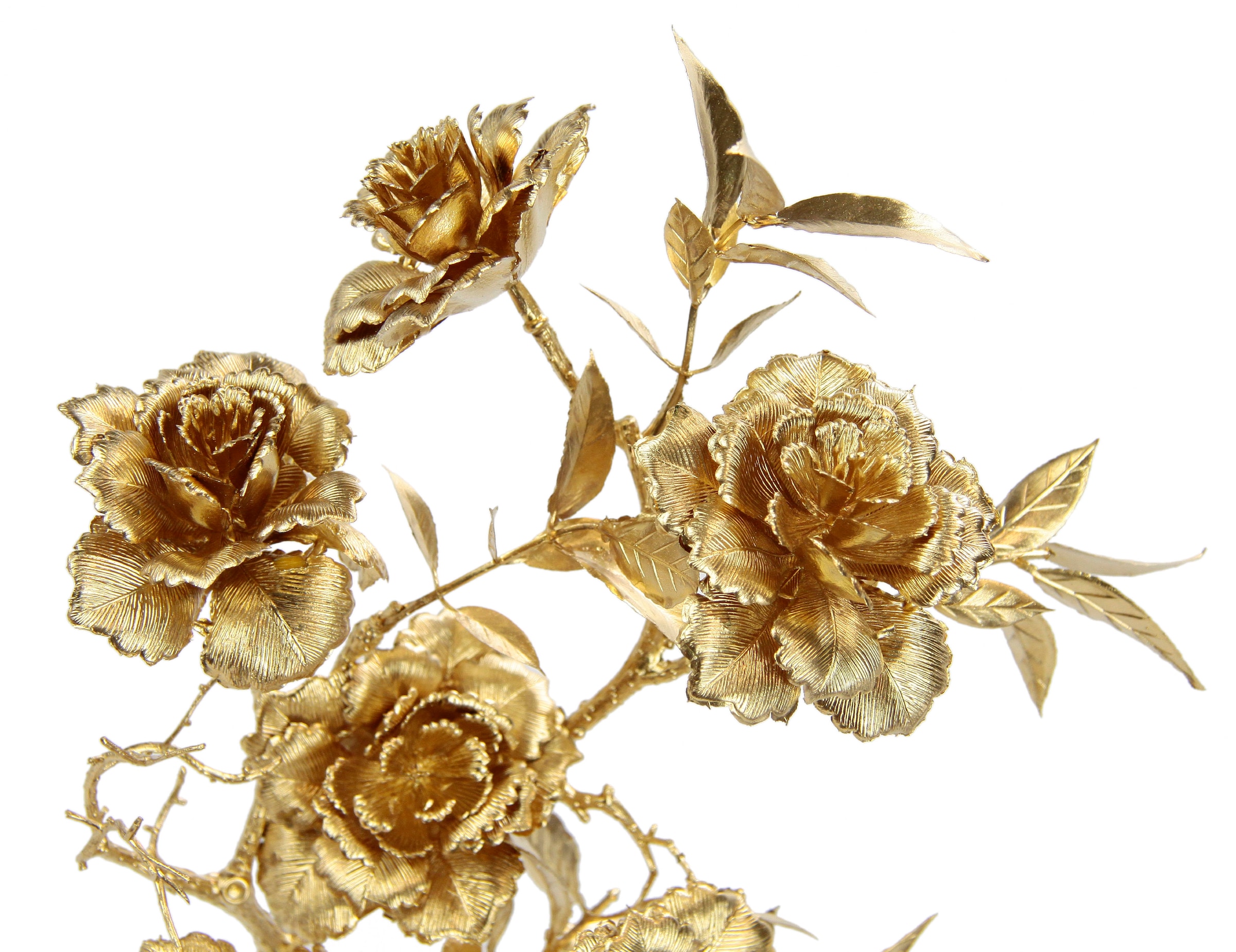 I.GE.A. Kunstblume »Rose« Kunstrose, Rosenzweig, 3er Set