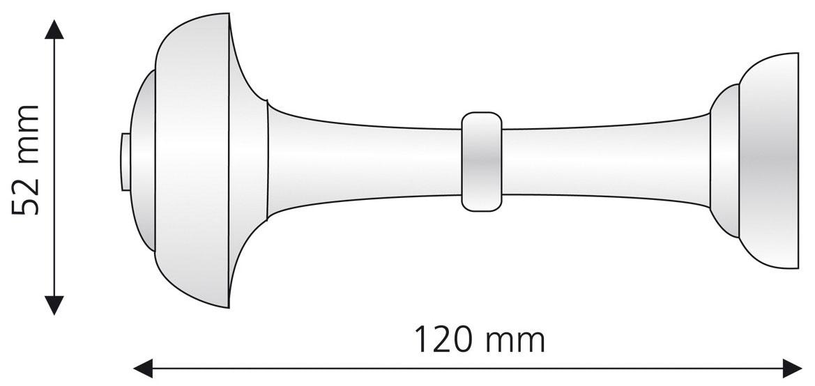 Liedeco Embrasse Schalhalter 12 cm