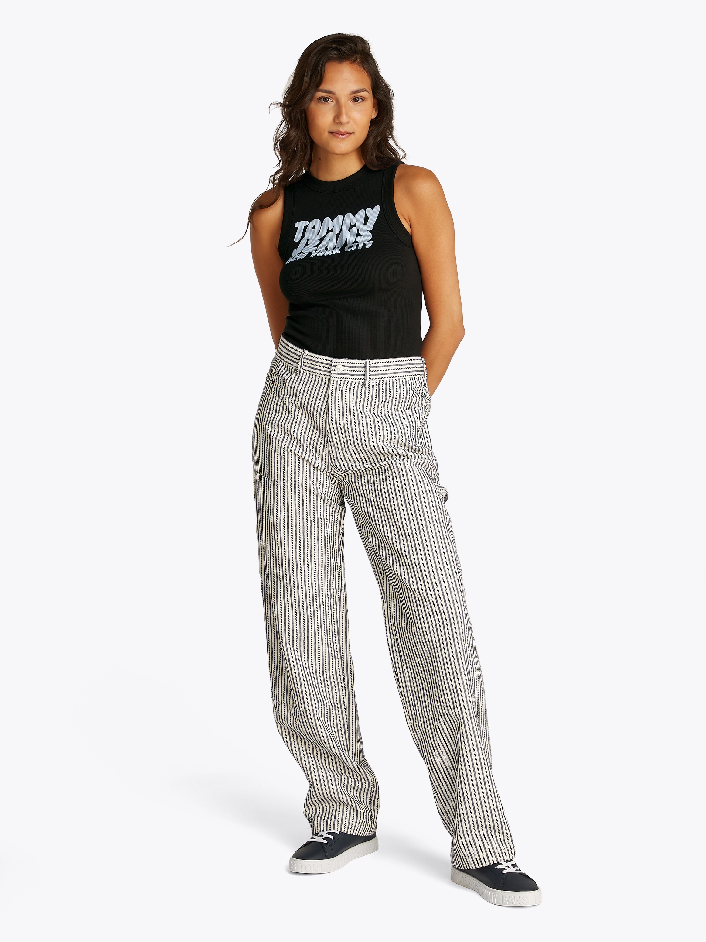 Tommy Jeans Tanktop »TJW SLIM SH TJ BUBBLE TANK« mit Logodruck