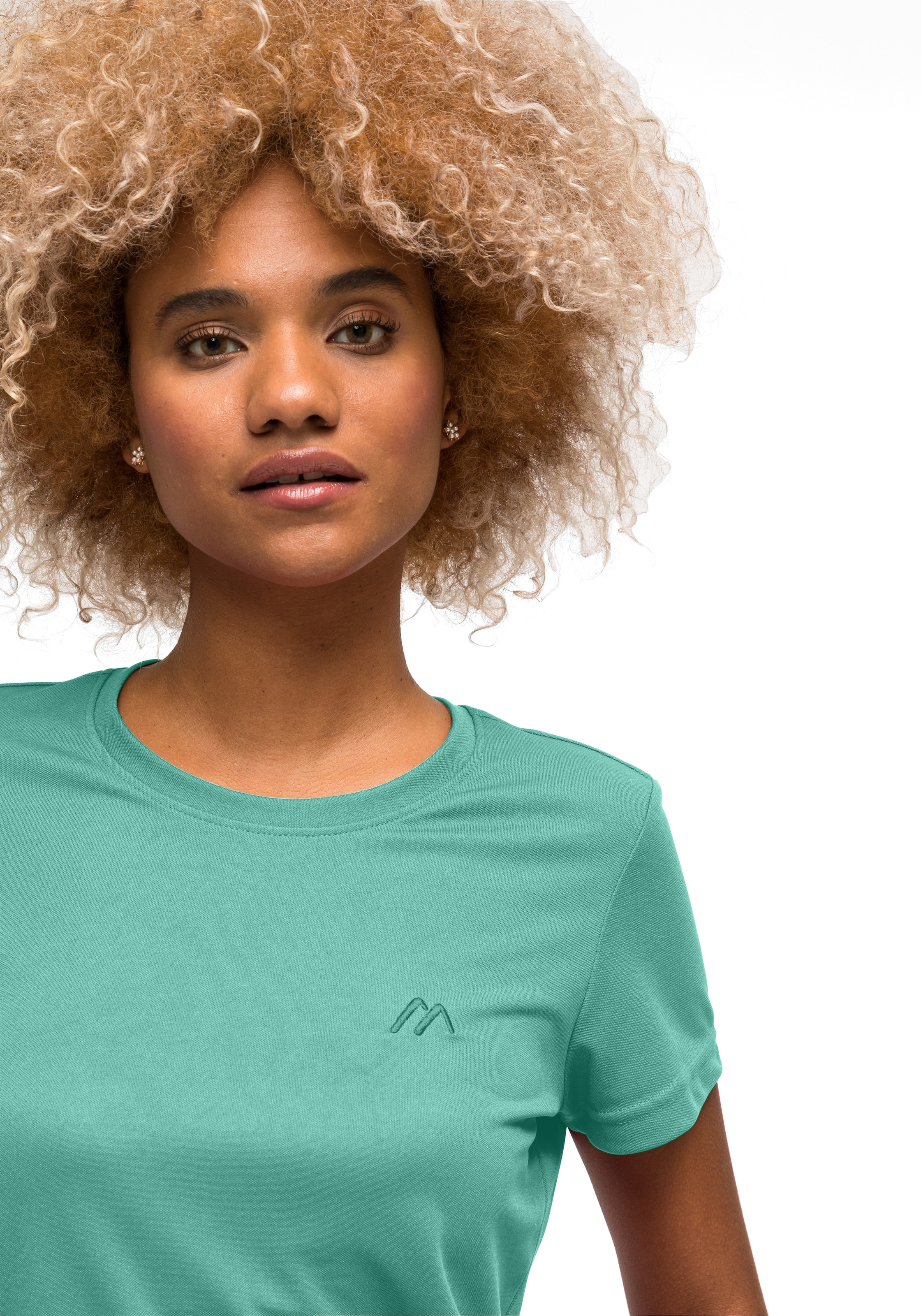 Maier Sports T-shirt »Waltraud« t-shirt femme manches courtes, t-shirt fonctionnel léger d'été, col rond, coupe régulière