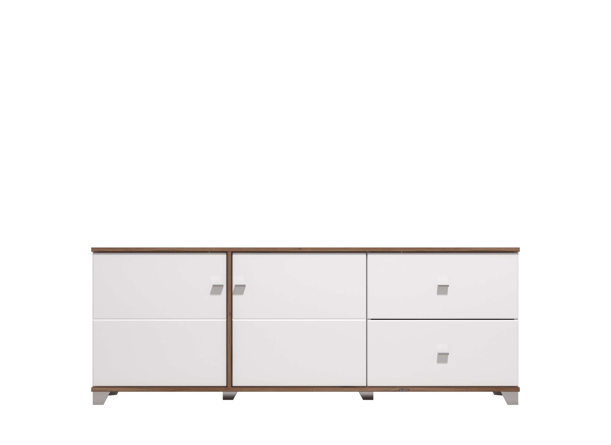 INOSIGN Tableau TV »Burgundy Lowboard, TV-Schrank, TV-Ständer, Hochglanzfronten« Hochglanzfronten und eine Innenausstattung in Flagstaff Eiche