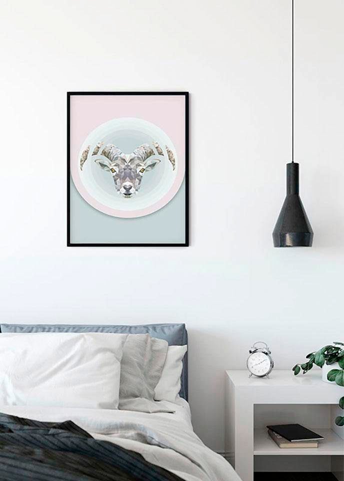Komar Bild »Capricorn« Tiere 1 Stk. tlg. Wandbild zur Dekoration - ohne Rahmen