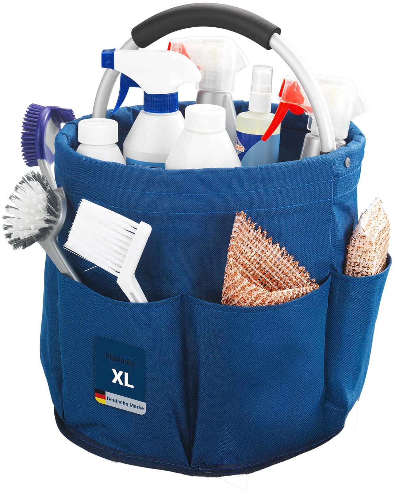 Maximex Organiseur »Universal-Reinigungs-Caddy« grosses Hauptfach für Reinigungsmittel, 6 Aussentaschen, faltbar, 16 l