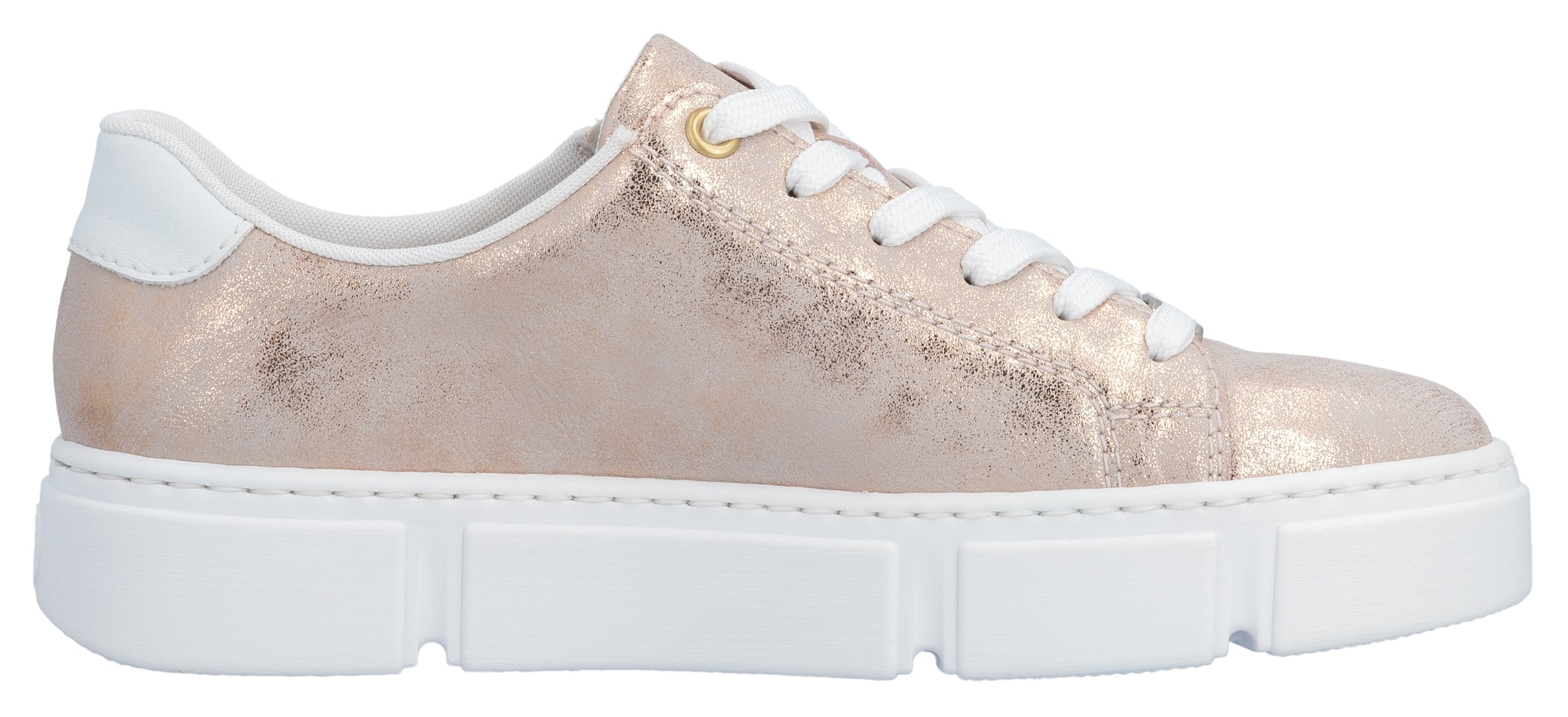 Rieker Baskets à plateforme  , Freizeitschuh, Halbschuh, Schnürschuh mit Reissverschluss