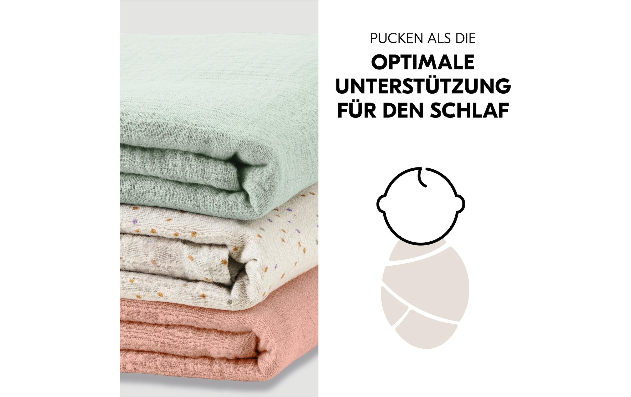 Hauck Schnuffeltuch »Cuddle N Clean 3Set Sage-Beige-Dots-Cork« 3 tlg.