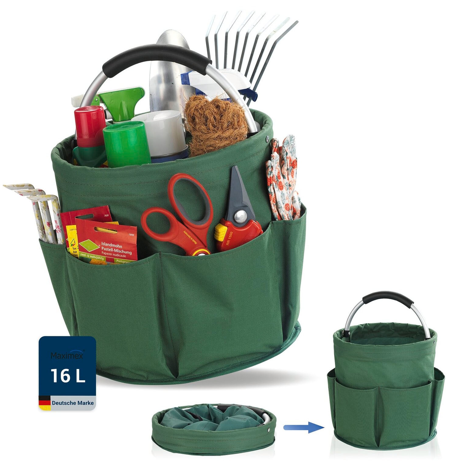 Maximex Organizer »Universal-Reinigungs-Caddy« Allzweckkorb mit 6 Aussentaschen, ideal für Haushalt, Garten & Camping