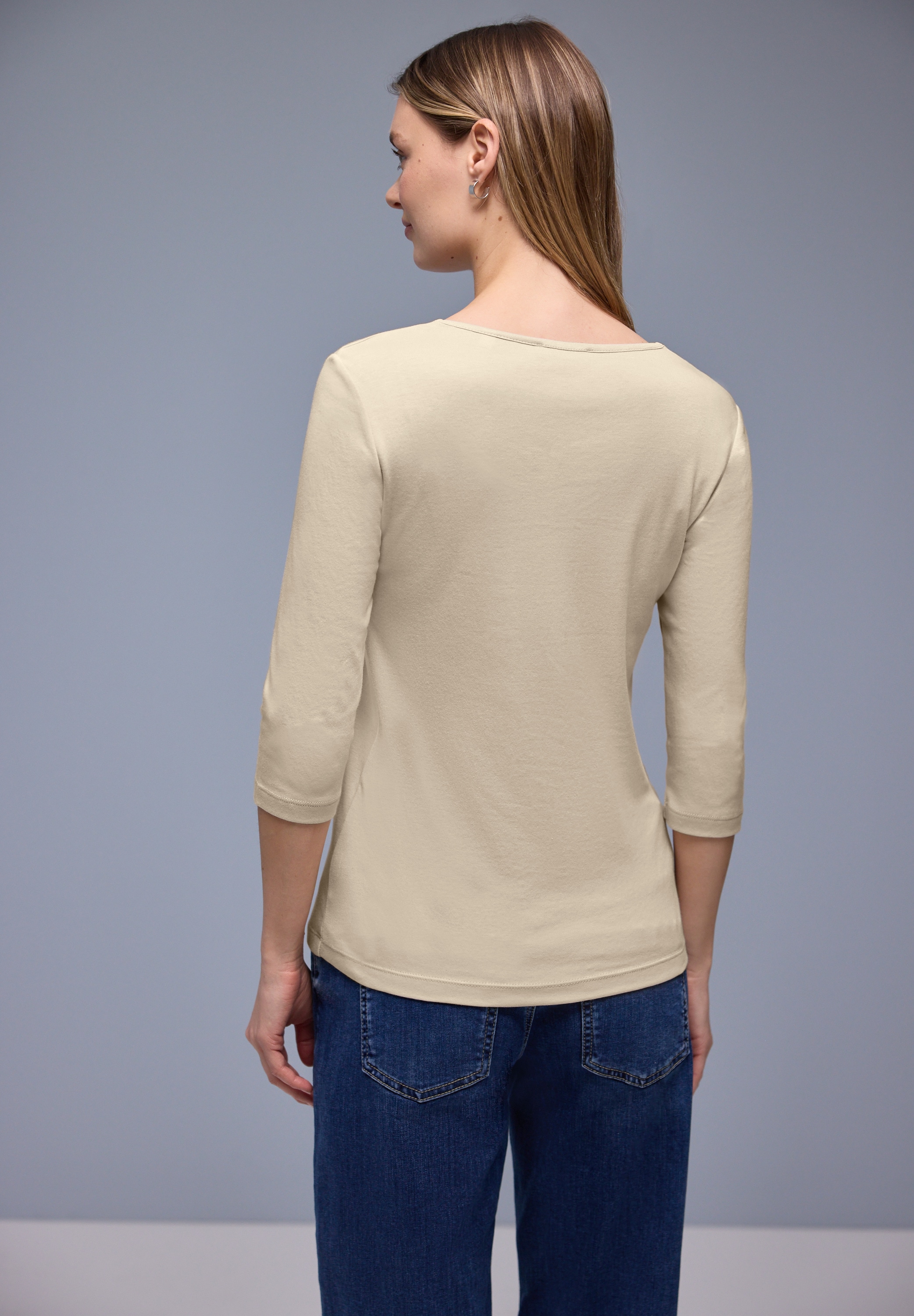STREET ONE 3/4-Arm-Shirt »Style ADA« mit Herzausschnitt
