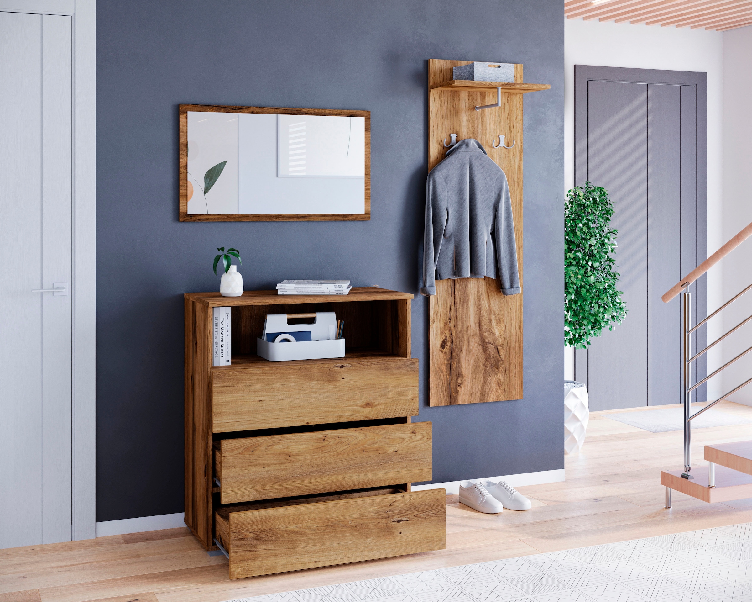 GOODproduct Ensemble de vestiaires »PARIS/ TOKYO« Ensemble complet, 3 cuis tlg.