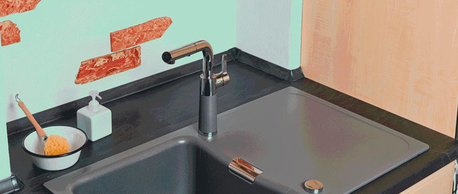 Schock Robinetterie de cuisine »SC-540 SB« ausziehbar, Strahl-Brause, Rückflussverhinderer, Schwenkbereich 120°