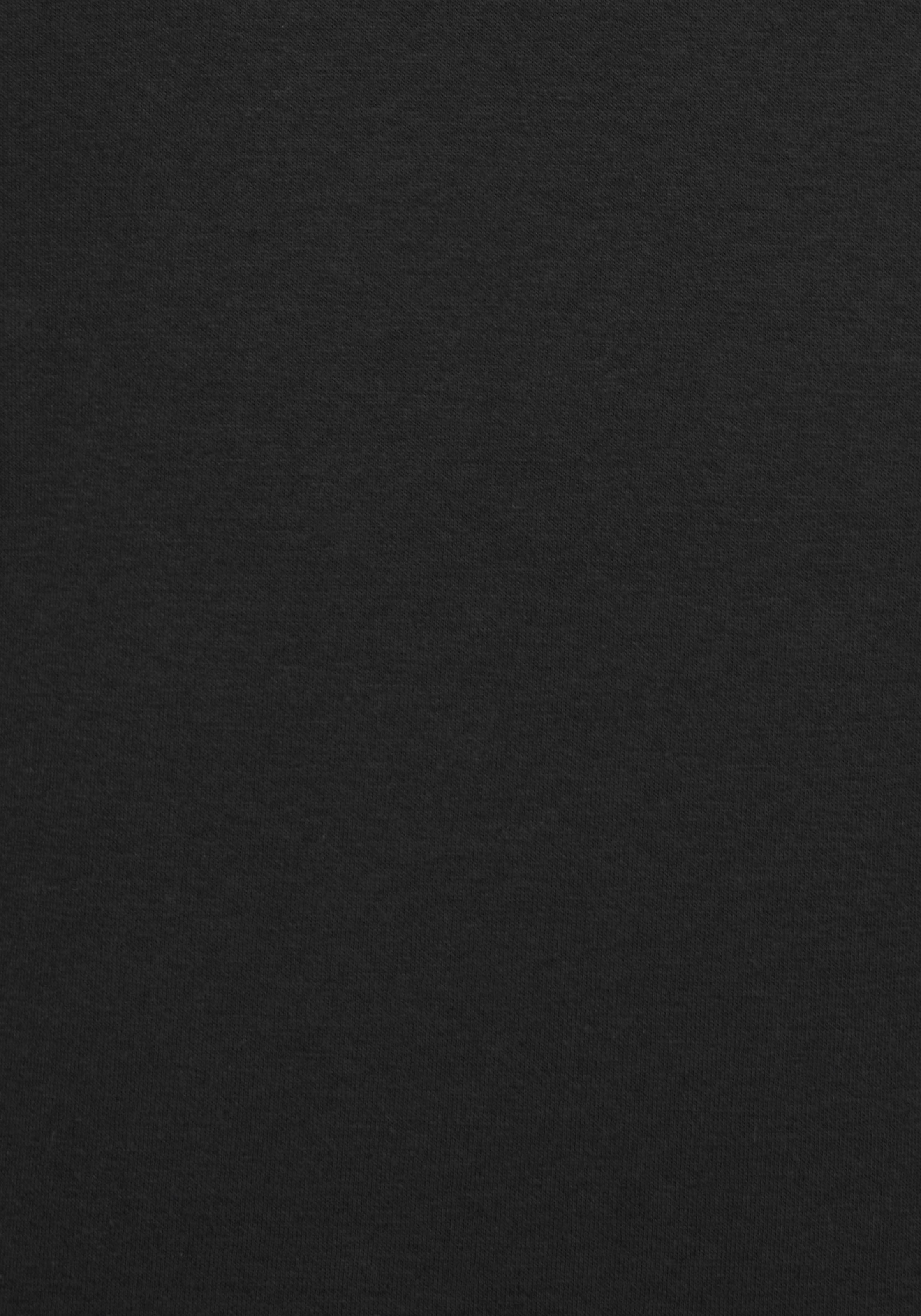 Bench. Loungewear Sweat-shirt long , mit Stehkragen in Layeroptik und Kängurutasche, Loungewear
