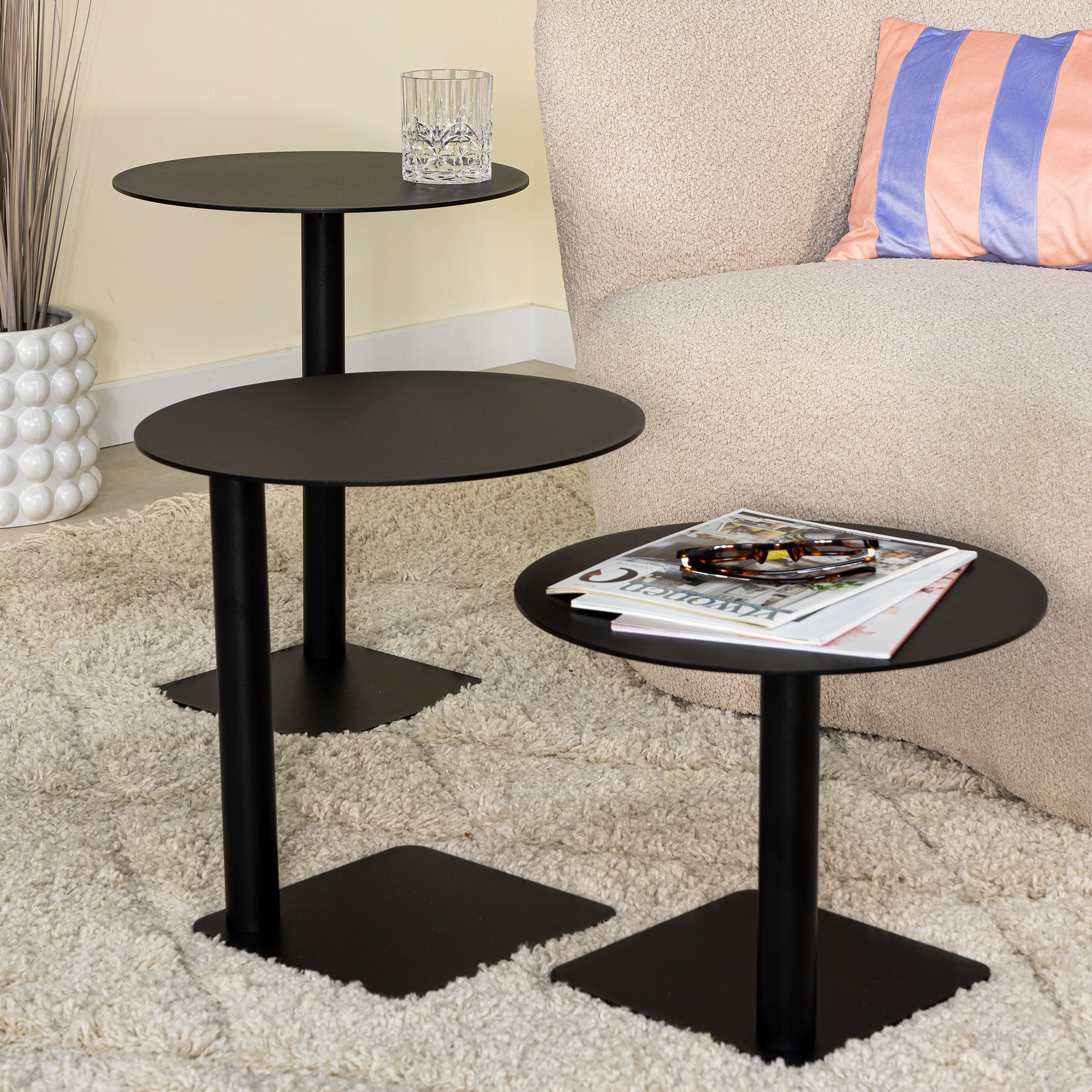 Spinder Design Table d'appoint »SUNNY 50« table d'appoint en acier