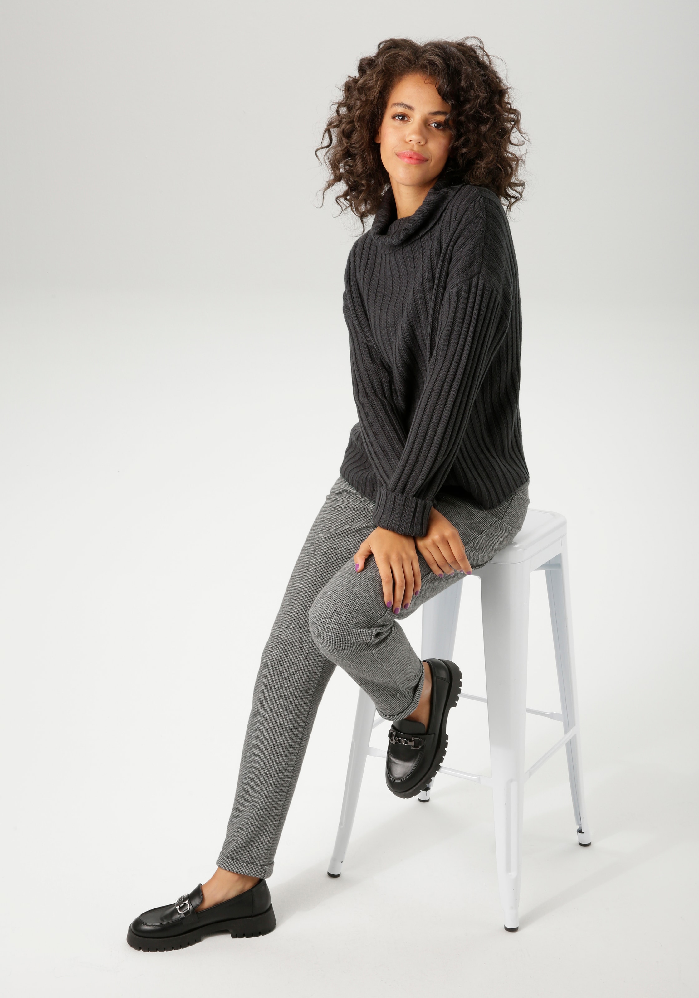 Aniston CASUAL Pull en tricot in Streifen-Optik