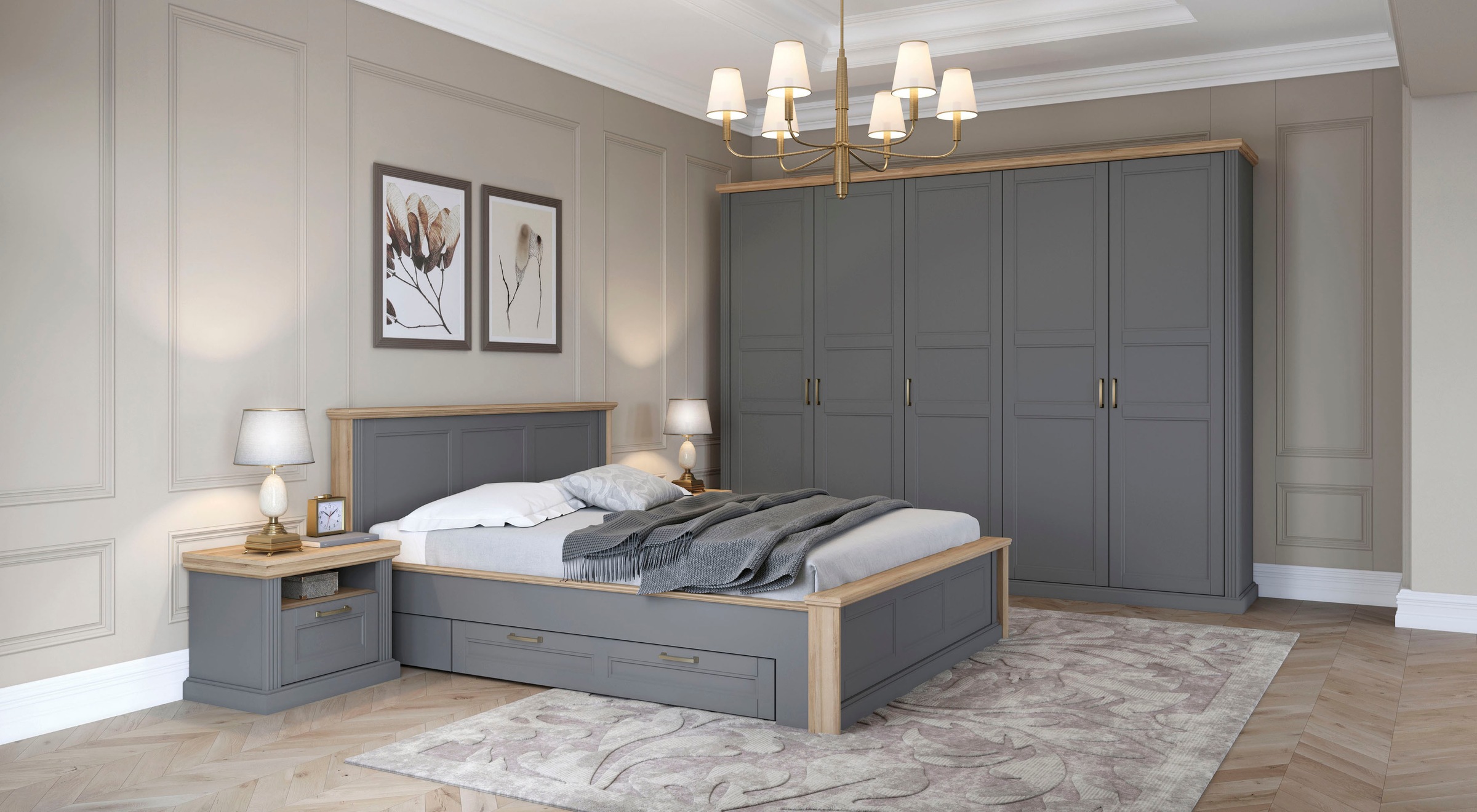 GOODproduct Tiroir de lit »Tara« pour lits Tara, sur roulettes