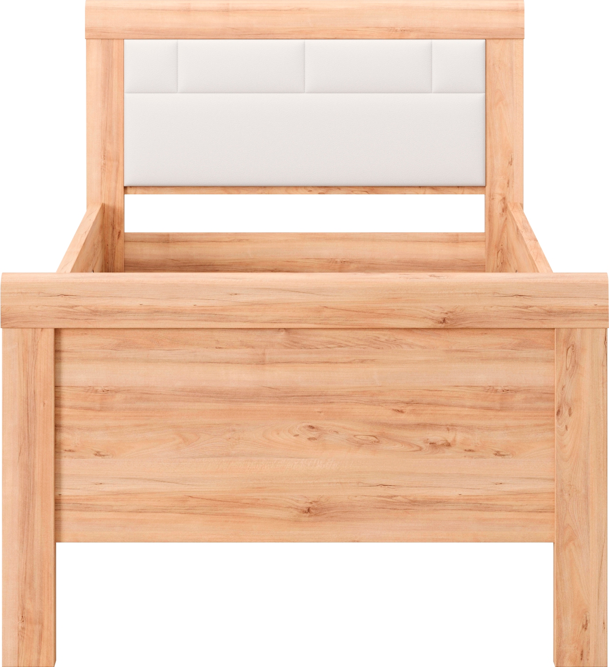 priess Einzelbett »Arnsberg Komfortbett mit flexibel höhenverstellbarer Liegefläche« gepolstertes Kopfteil, Made in Germany mit Blauem Engel und Goldenem M